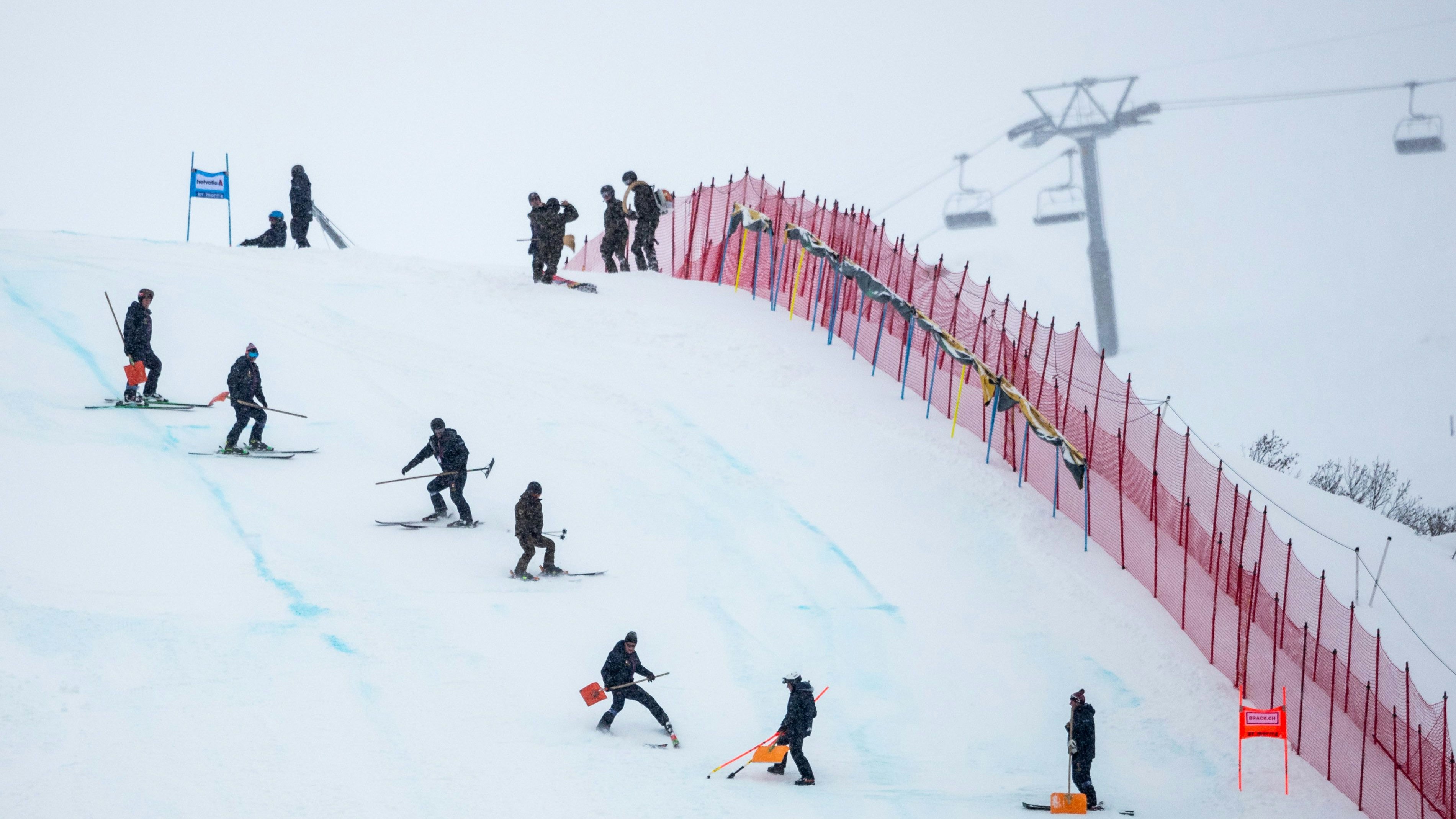 Der Super G der Damen kann nicht stattfinden.