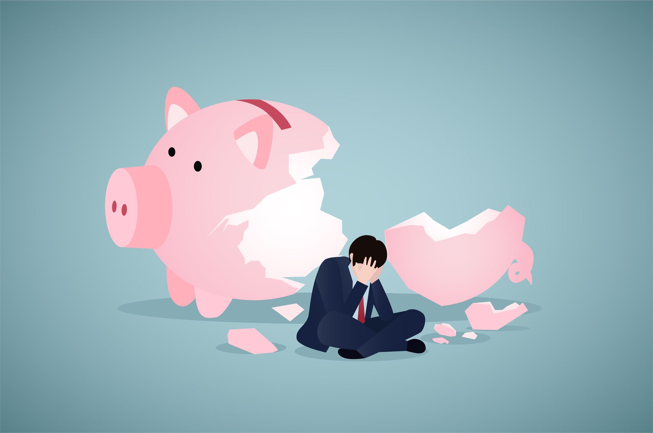 Die hohe Inflation frisst die Kaufkraft unserer Ersparnisse weg.