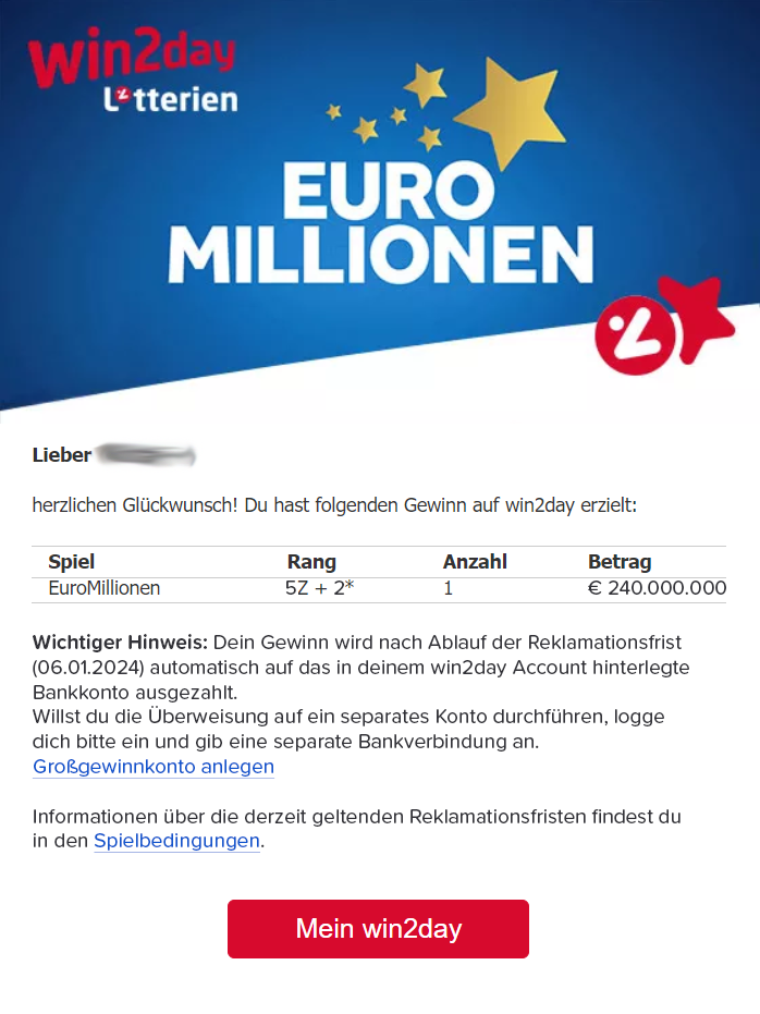 Die Bestätigung - mit dieser bekommt der Österreicher fast eine Viertel Milliarde Euro.