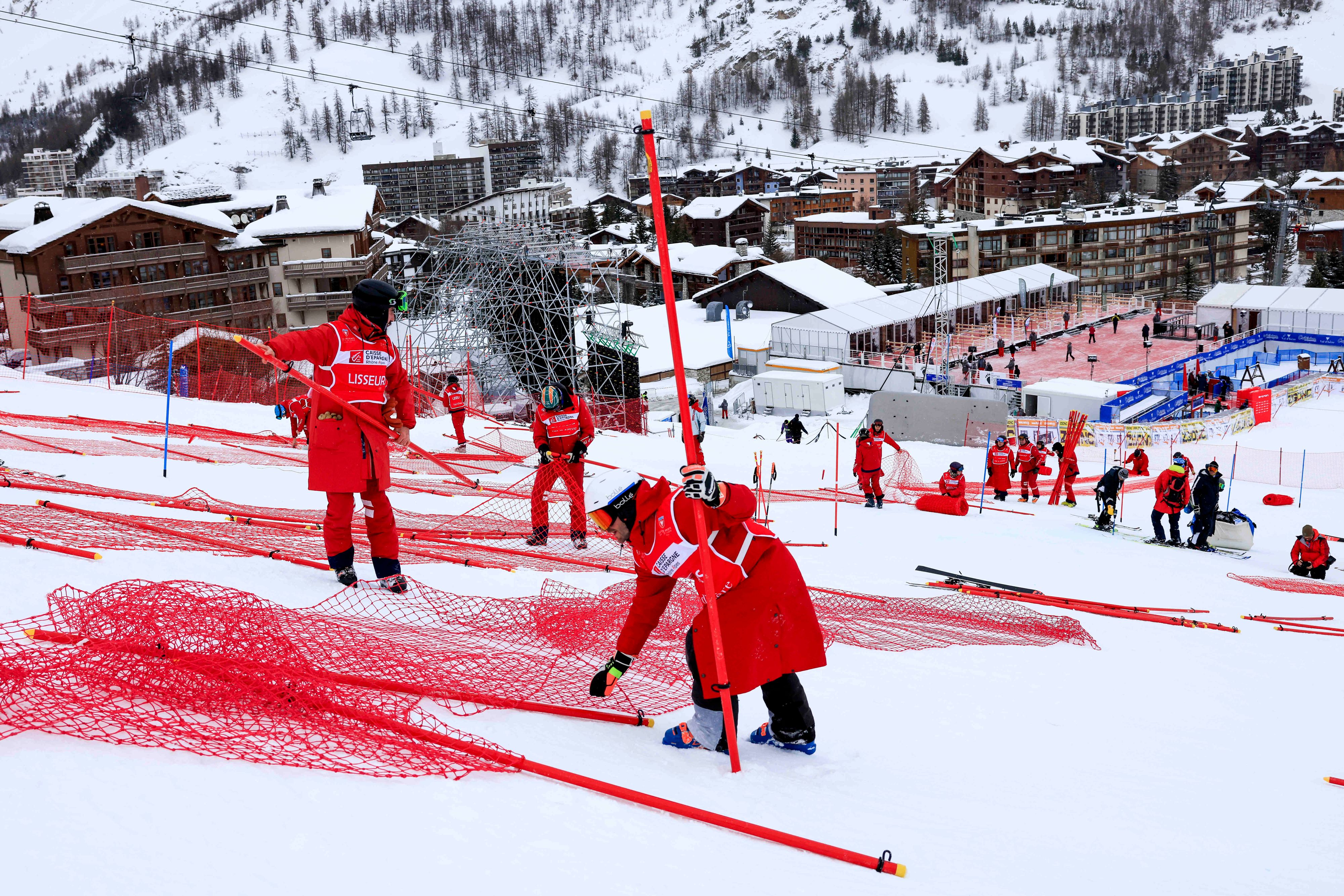 In Val d'Isere gab es die siebente Absage bei den Herren in diesem Winter.
