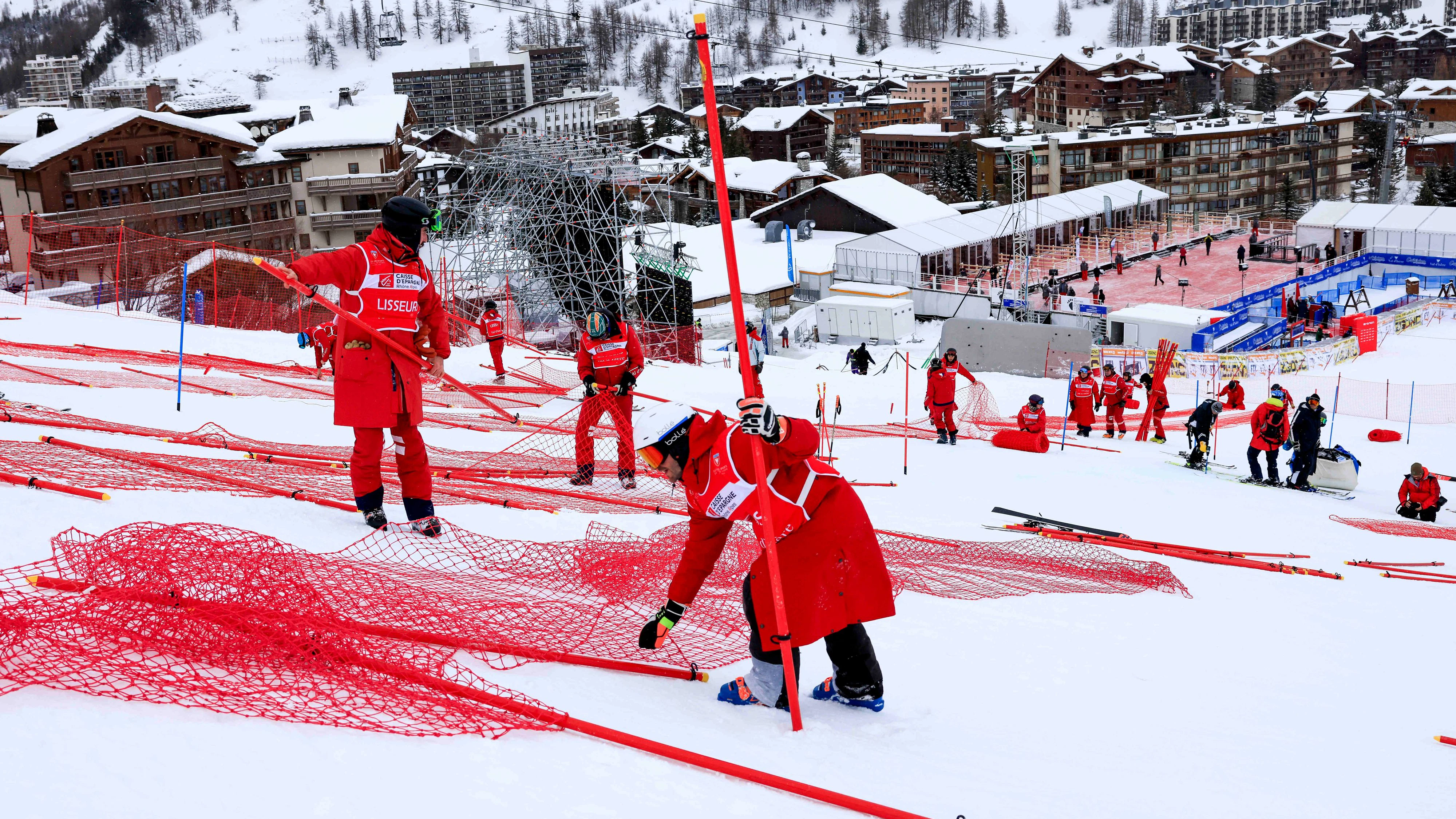 In Val d'Isere gab es die siebente Absage bei den Herren in diesem Winter.