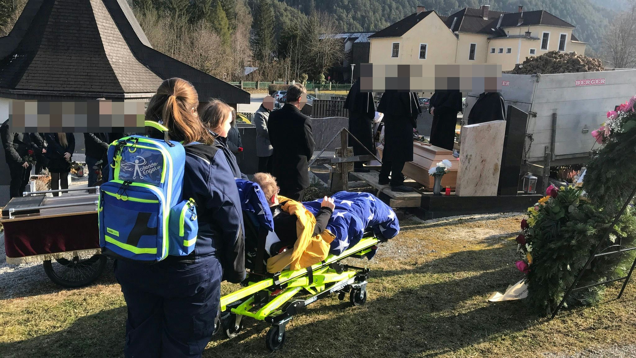 Die "Rollenden Engel" ermöglichten es dem schwer kranken 43-Jährigen, sich von seiner Mutter zu verabschieden.