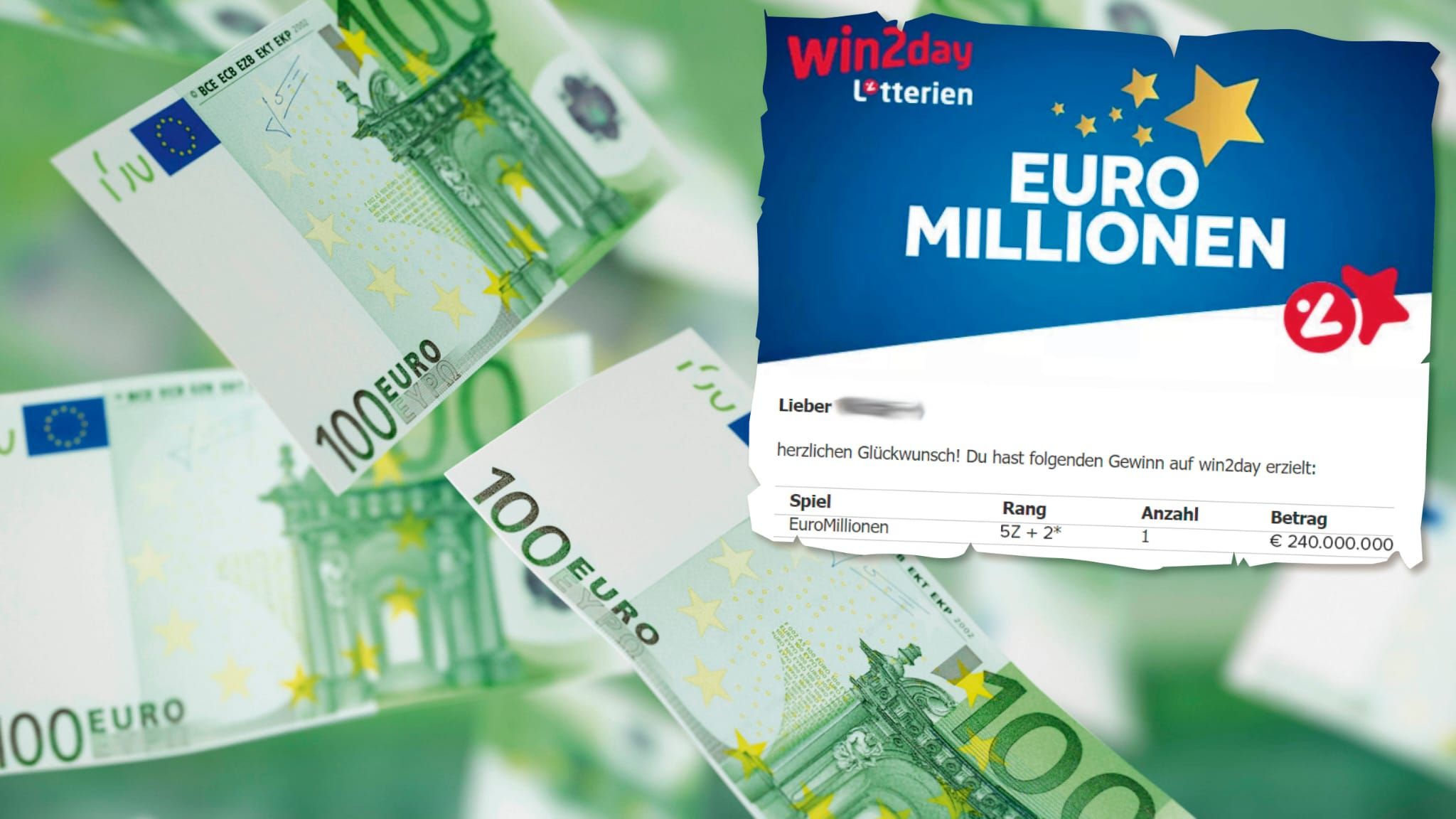 Unglaublich aber wahr! Ein Österreicher darf sich über 240.000.000 Euro freuen. 