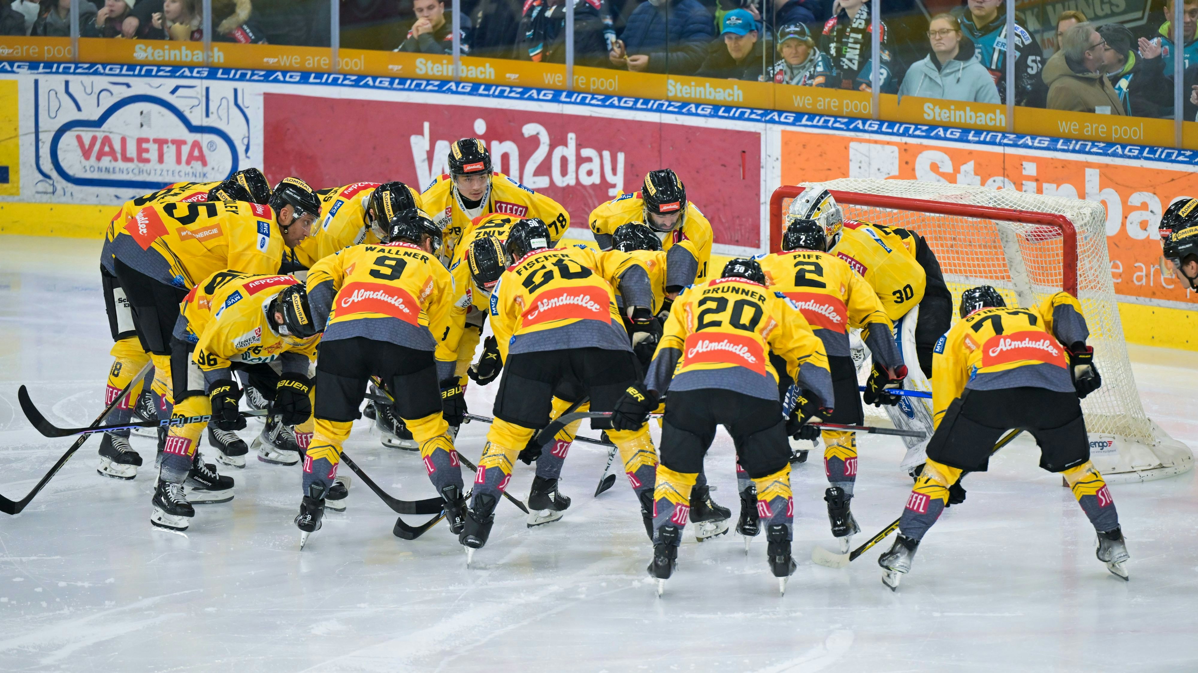 Die spusu Vienna Capitals stehen mit dem Rücken zur Wand.
