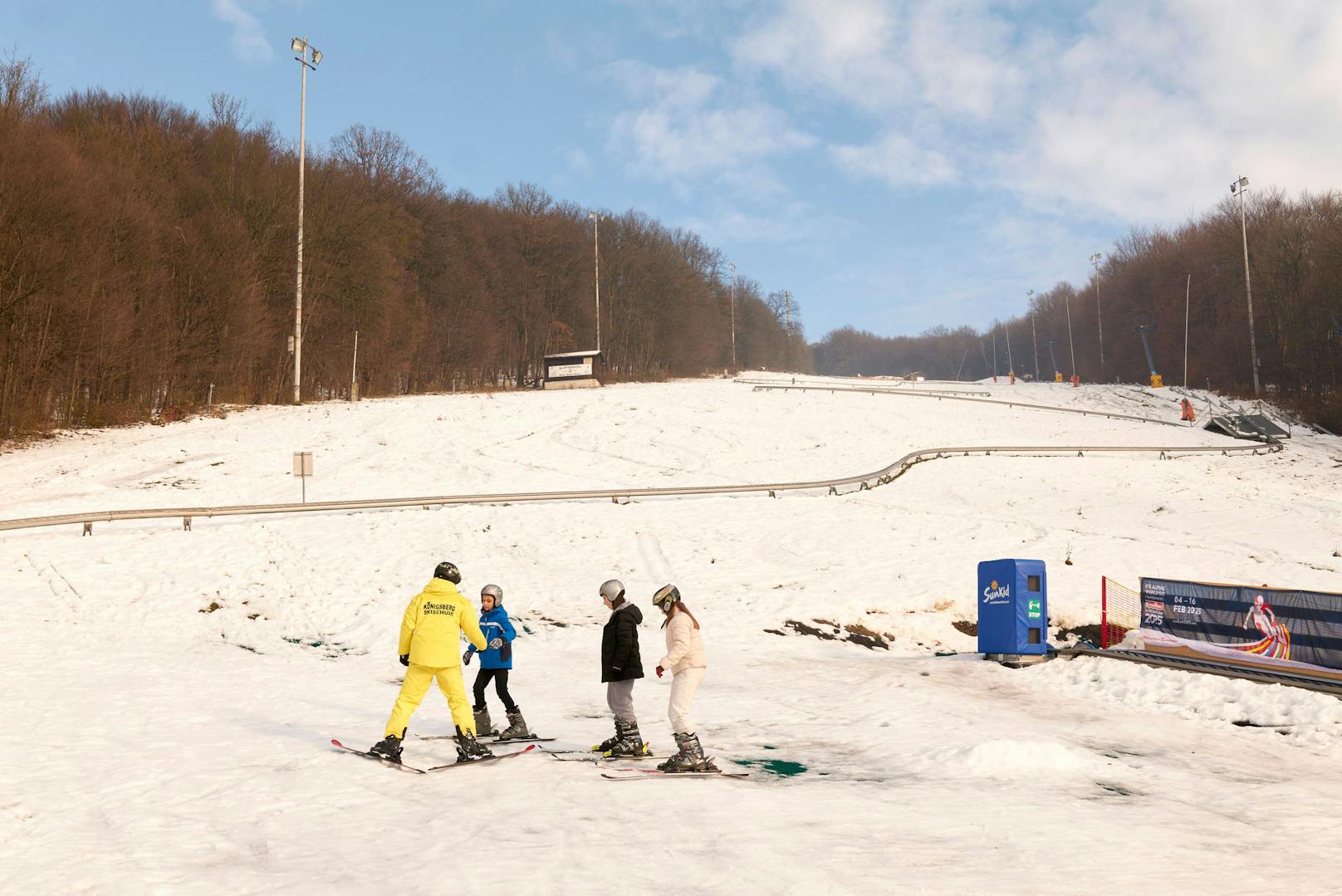 Den Skilehrer gibt es gratis dazu