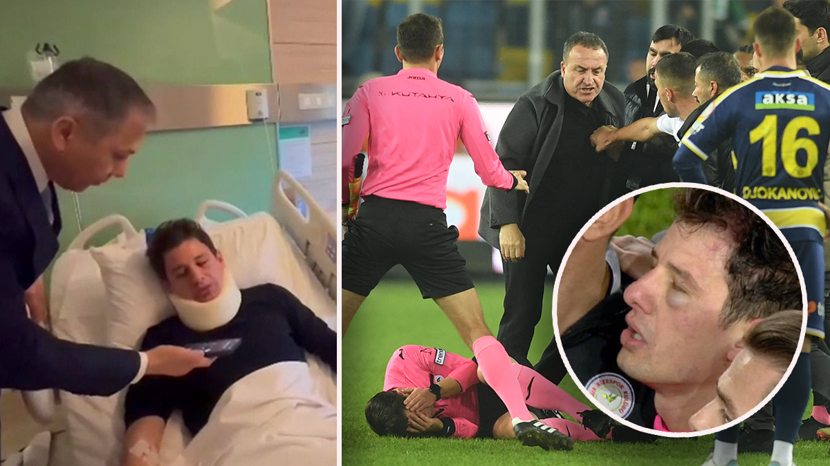 Schiedsrichter Halil Umut Meler liegt im Krankenhaus. 