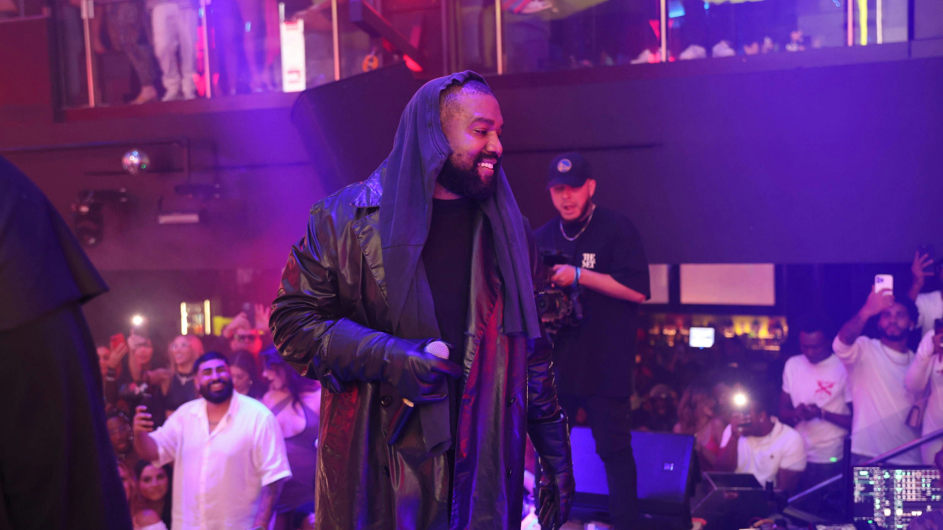 Kanye West, DJ Khaled, Lil Wayne, Ty Dolla Sign, Teyana Taylor and Zoey Dollaz at LIV on Sunday as part of Art Basel. Featuring: Kanye West, Ye When: 11 Dec 2023 Credit: Seth Browarnik/startraksphoto.com EDITORIAL USE ONLY. RESTRICTED TO NEWSPAPERS BASED IN THE UK Copyright: xx 53293562