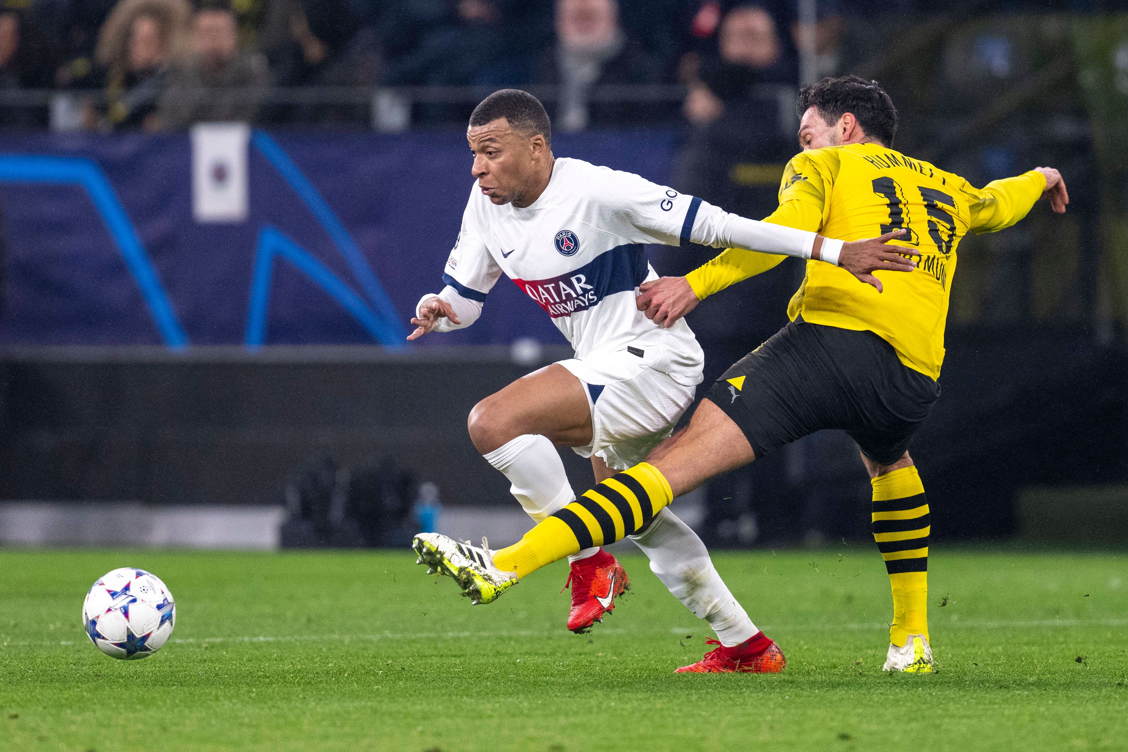 Kylian Mbappe gegen Borussia Dortmund.