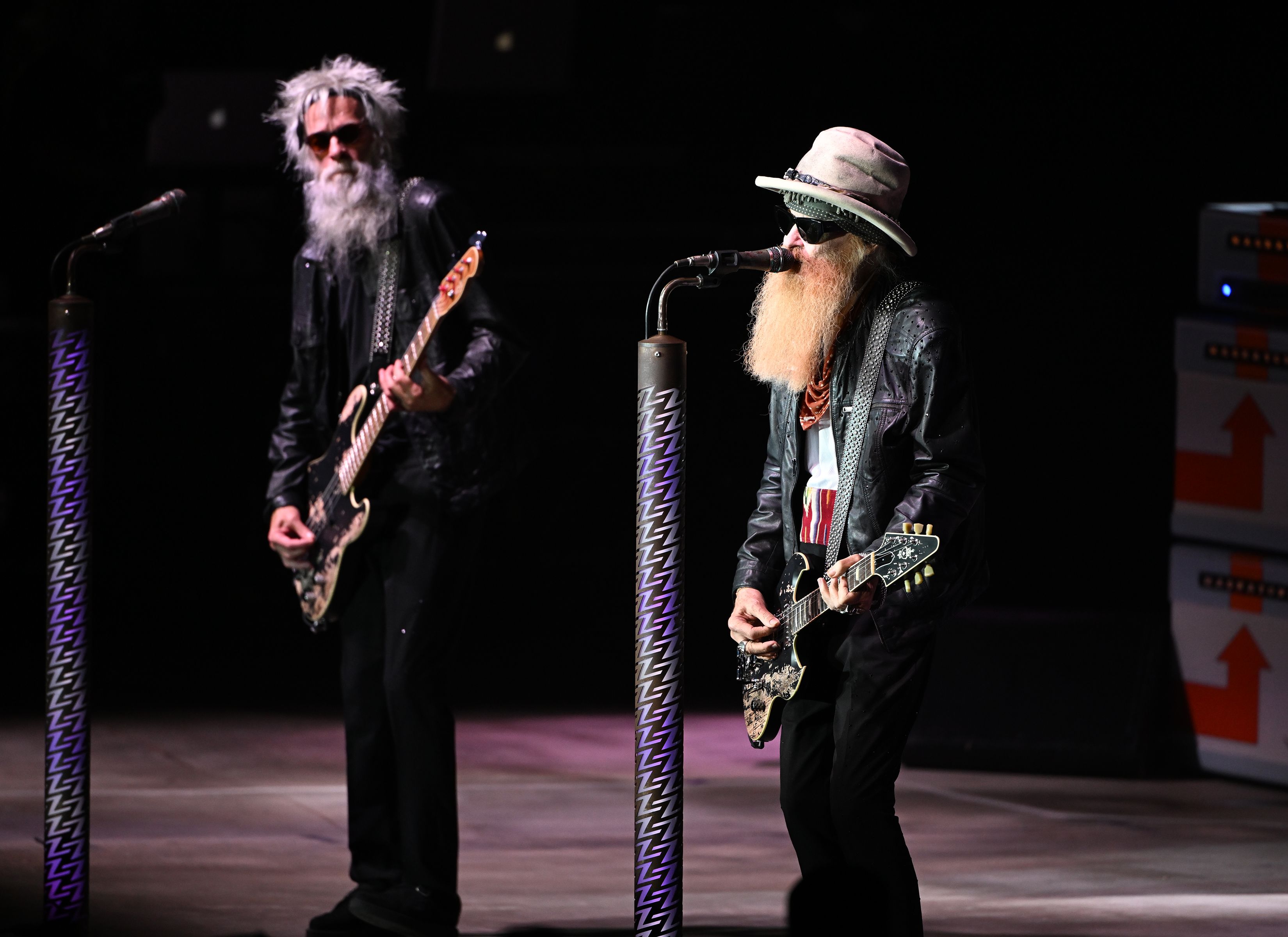 Billy Gibbons und Elwood Francis bei einem Auftritt in Florida im November 2022