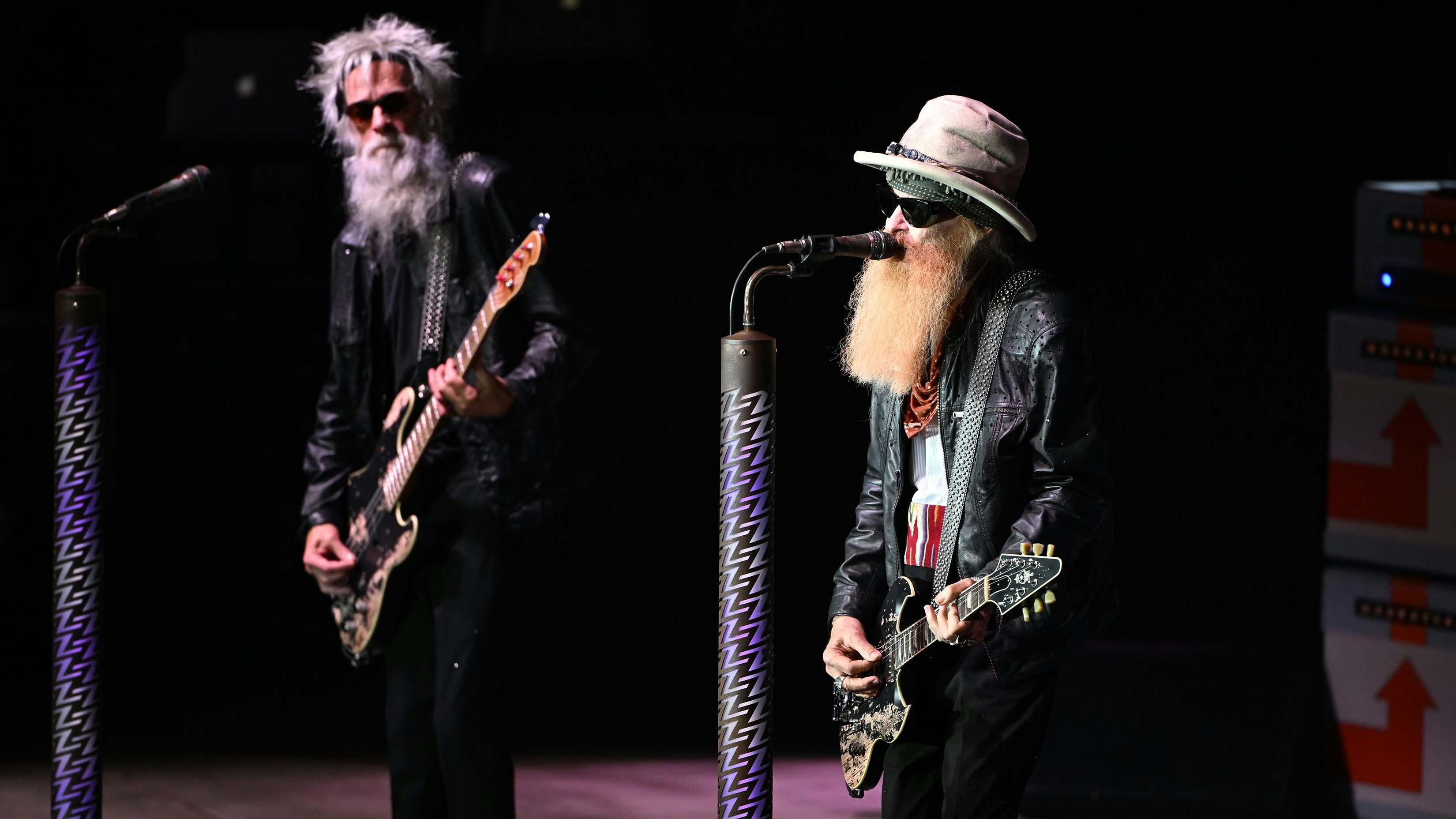 Billy Gibbons und Elwood Francis bei einem Auftritt in Florida im November 2022
