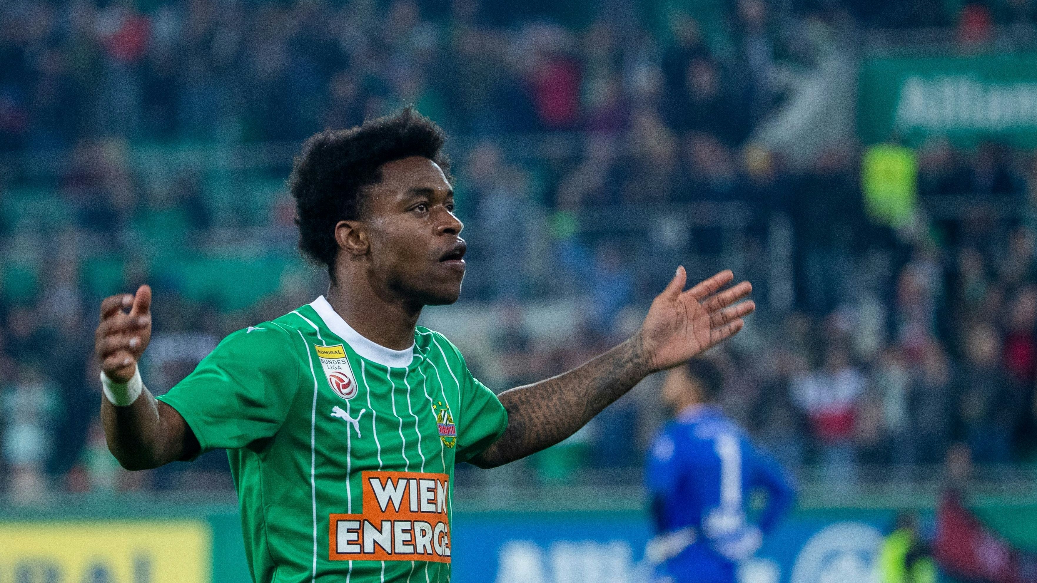 17 Prozent aller Tore wurden von eingewechselten Spielern erzielt (im Bild Rapid-"Joker" Gale). Nur in der Vorsaison war der Wert höher (19 Prozent).