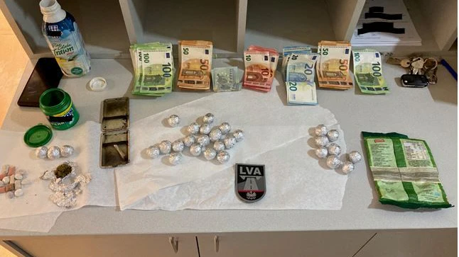 Die Polizei konnte Suchtmittel sicherstellen. 
