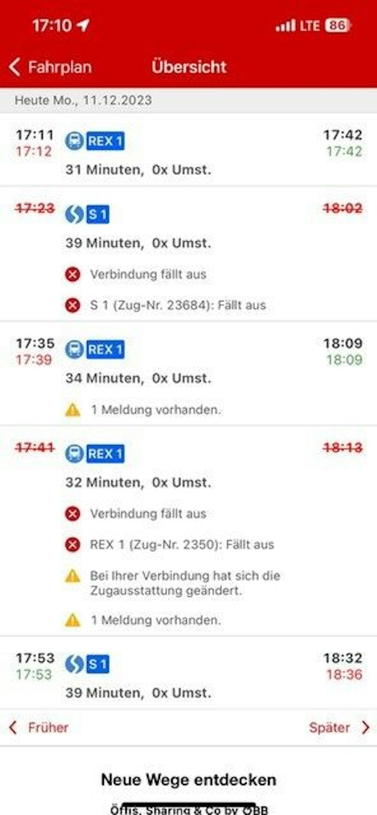 ÖBB Verspätung, NÖ Niederösterreich heute.at