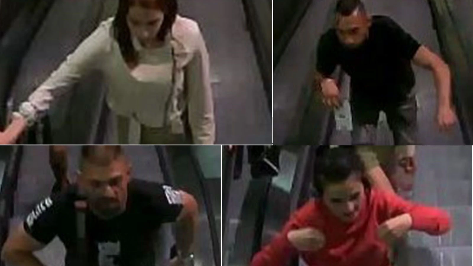Die Polizei fahndet nach diesen vier Personen. 