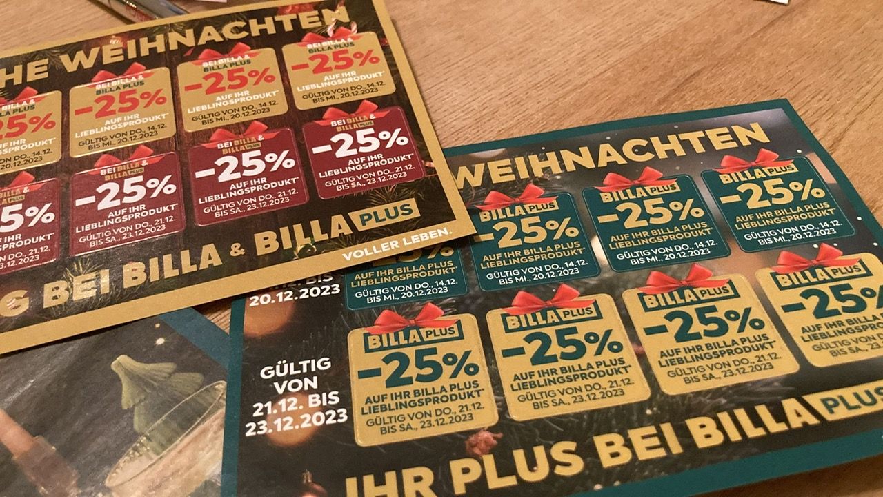 4 statt 3 Pickerl für Weihnachten 
