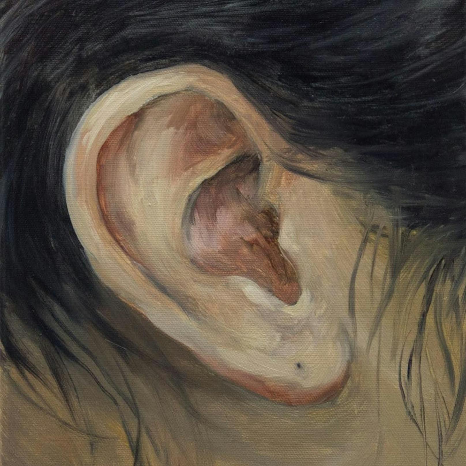 Aus der "Ear Collection" (Ohrenkollektion); 24 x 30 cm, Öl auf Canvas