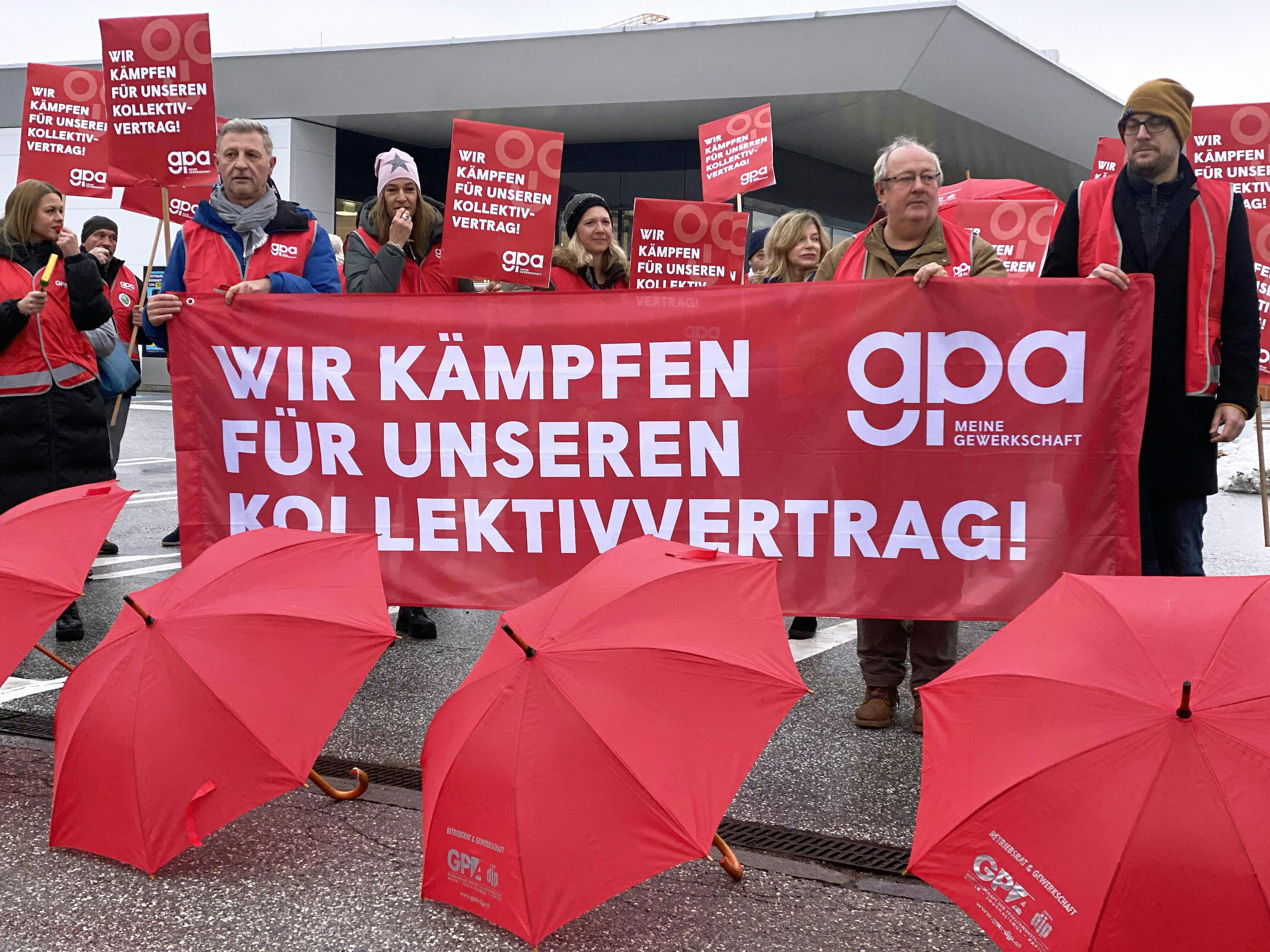 Kundgebung des ÖGB Tirol zum Thema 