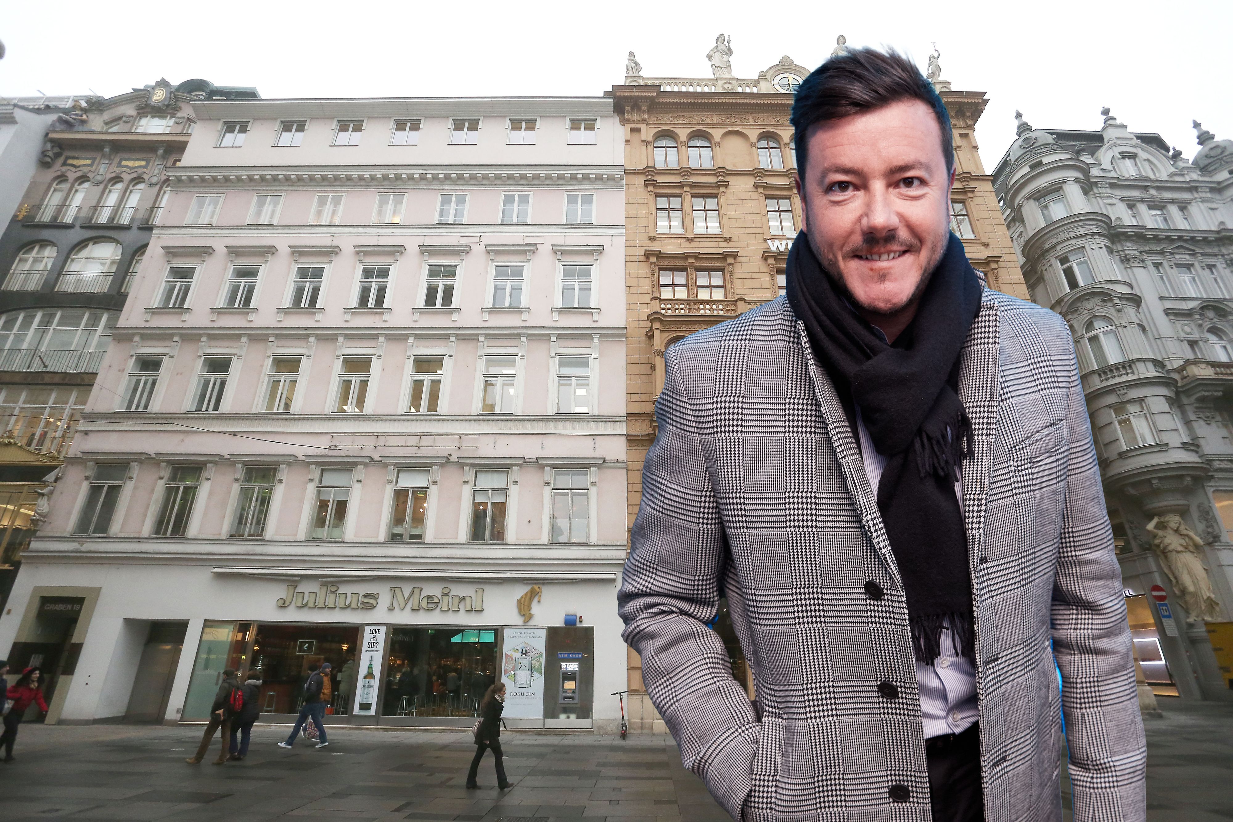 Das Meinl-Haus am Graben 19 in Wien erwarb René Benkos Signa im Jahr 2009 – in Geldnot muss er es jetzt verkaufen.