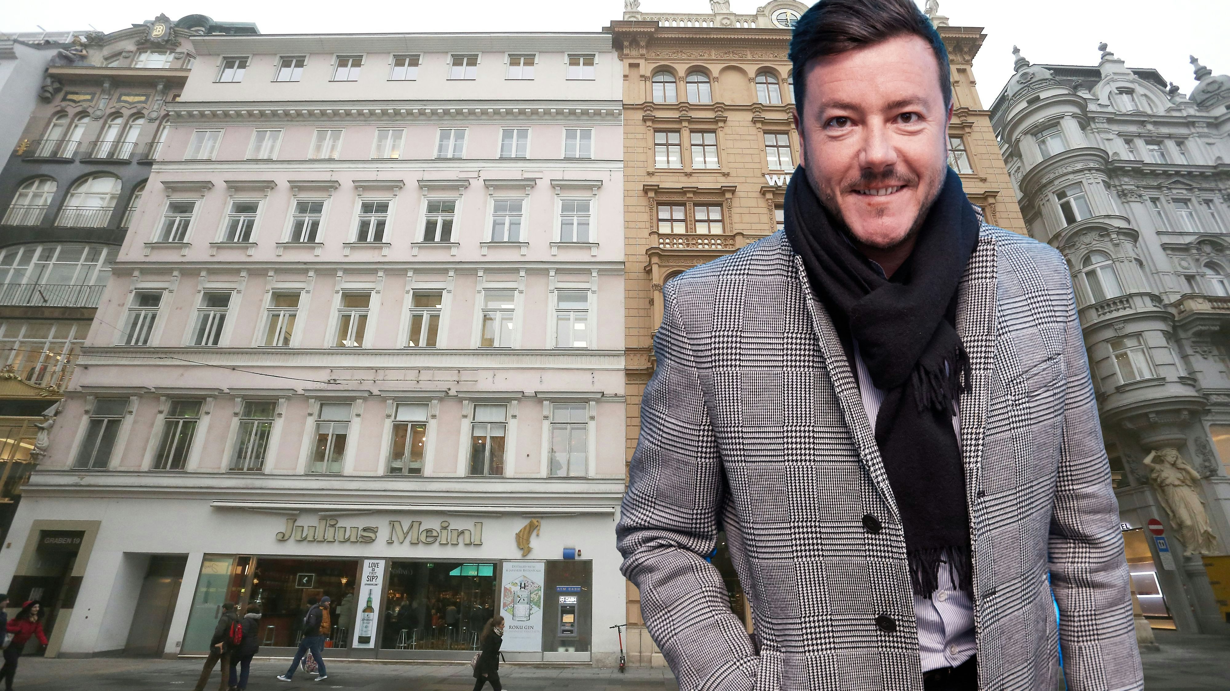 Das Meinl-Haus am Graben 19 in Wien erwarb René Benkos Signa im Jahr 2009 – in Geldnot muss er es jetzt verkaufen.