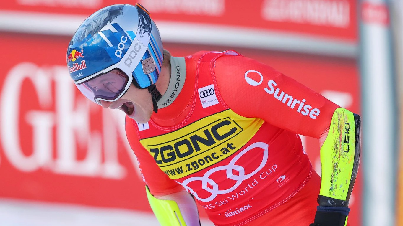 Marco Odermatt fuhr im Super-G von Gröden auf Rang drei. 