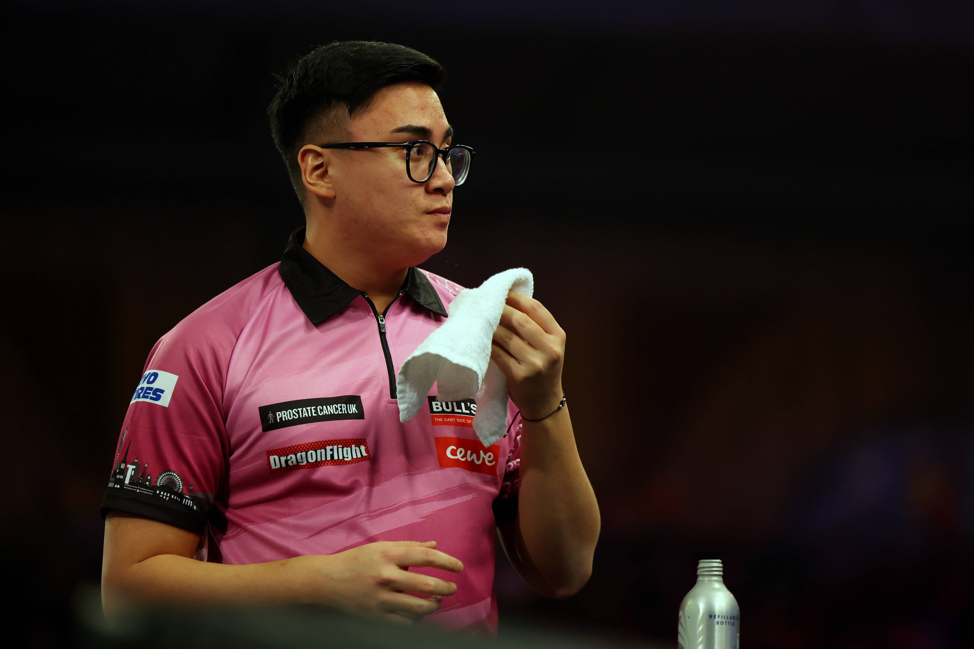 Rusty-Jake Rodriguez hat bei seinem WM-Aus in London für einen Aufreger gesorgt.