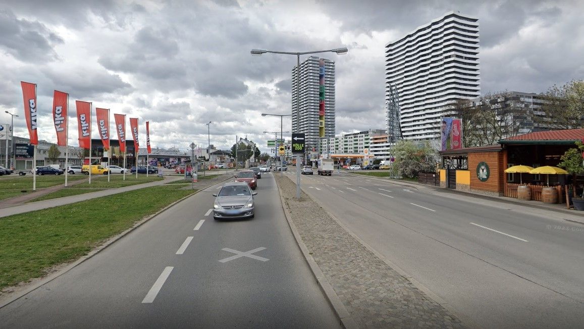 Die Kika/Leiner-Parkplätze in der Wagramer Straße sorgen derzeit für Unmut bei Gastro-Kunden.