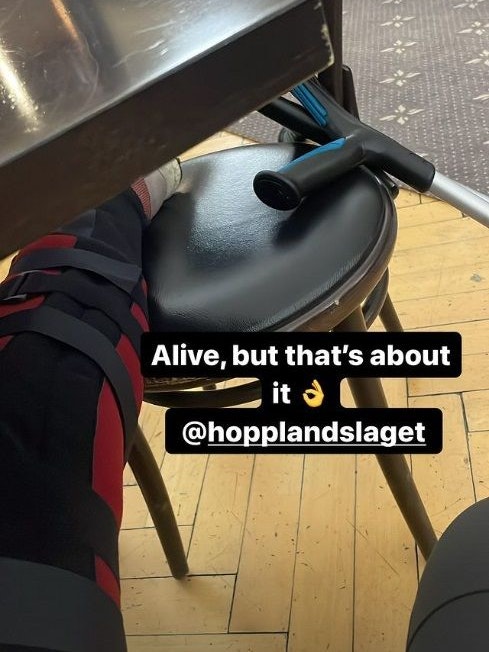 Skispringerin Anna Odine Ström ist in Engelberg schwer zu Sturz gekommen. 