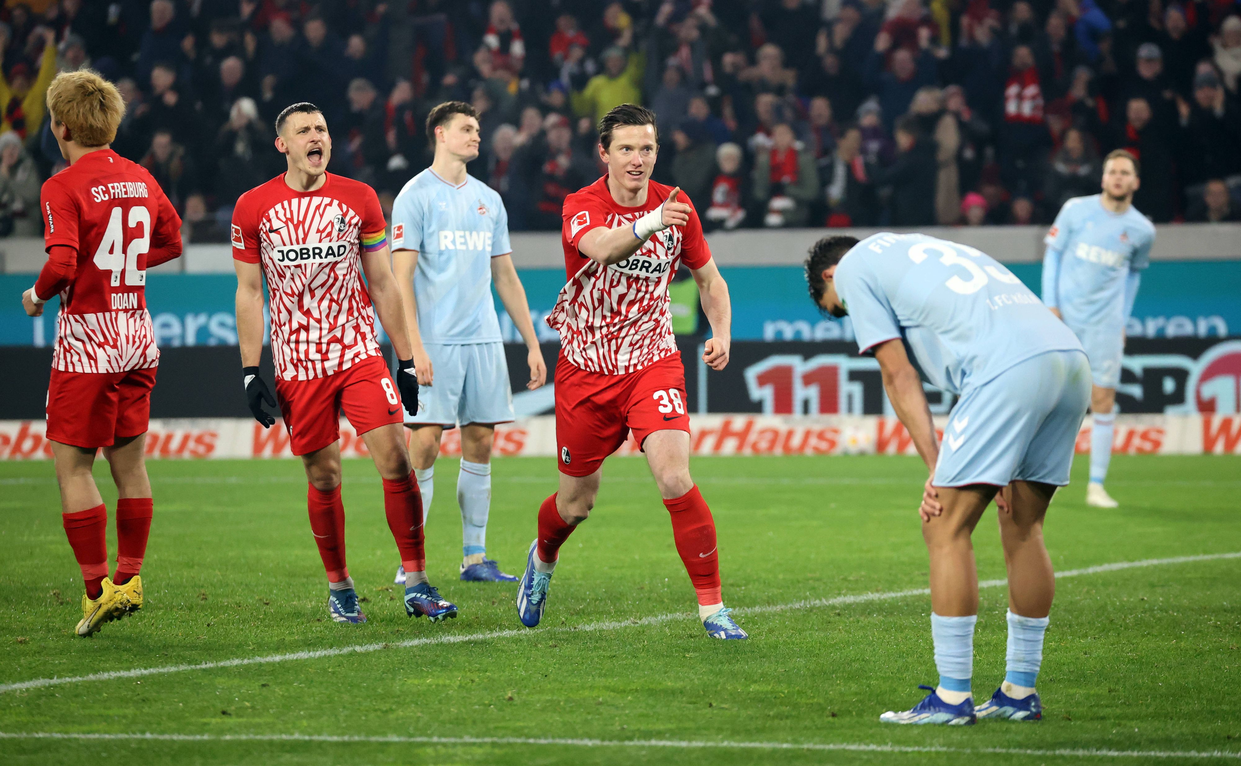 Michael Gregoritsch war an beiden Toren von Freiburg beteiligt.