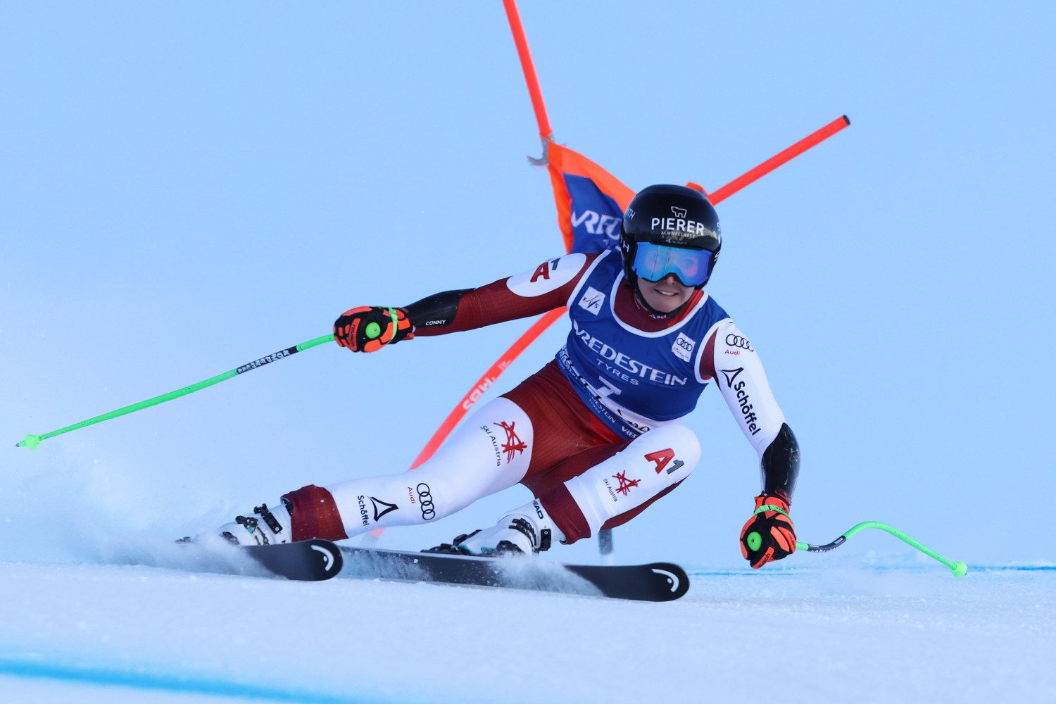 Conny Hütter im Super-G von Val d'Isere.