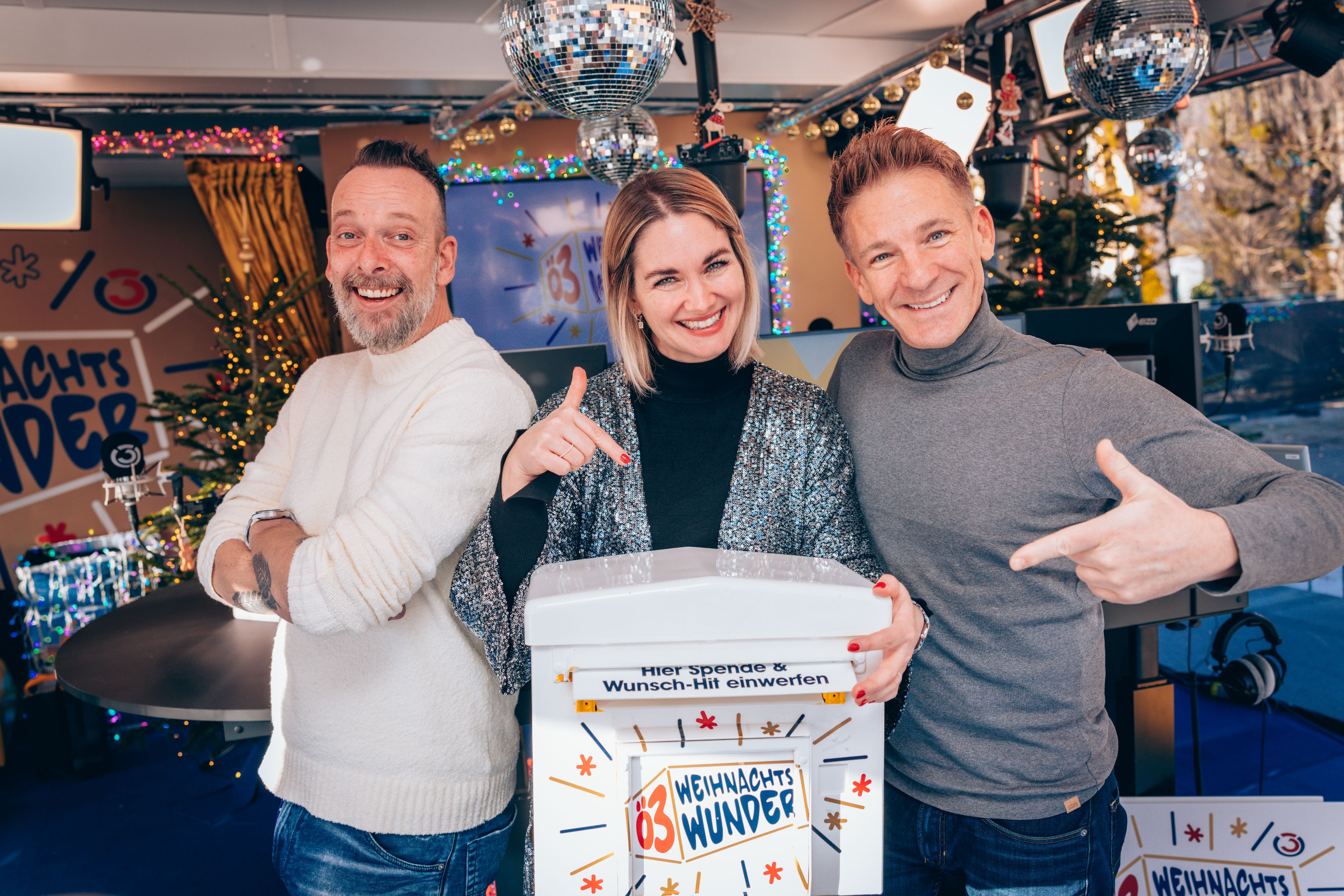 Kratky, Hiller und Knoll moderierten 10 Jahre lang das Ö3-Weihnachtswunder