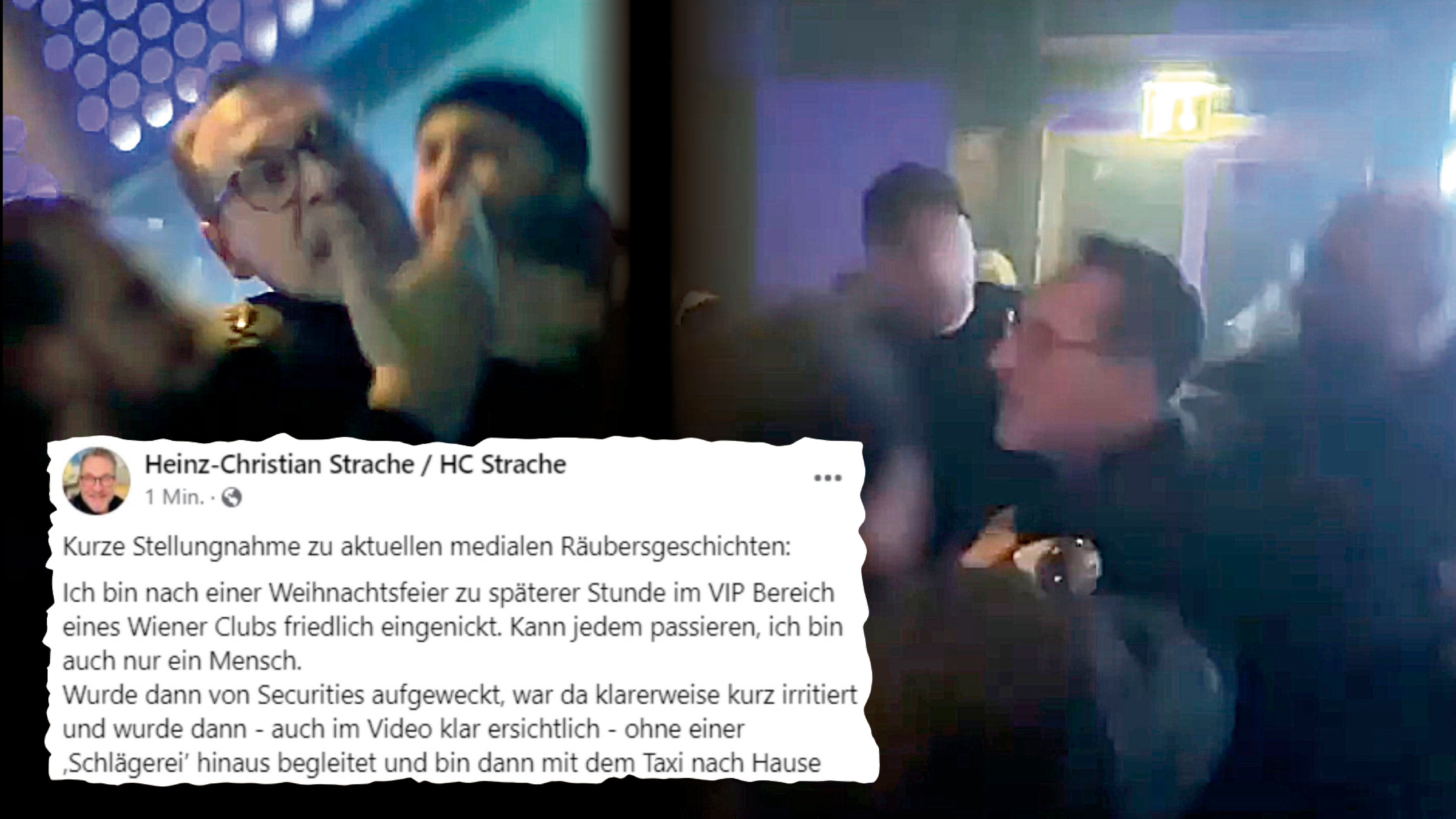 Am Montag reagierte Strache auf die Schlägerei im Volksgarten.