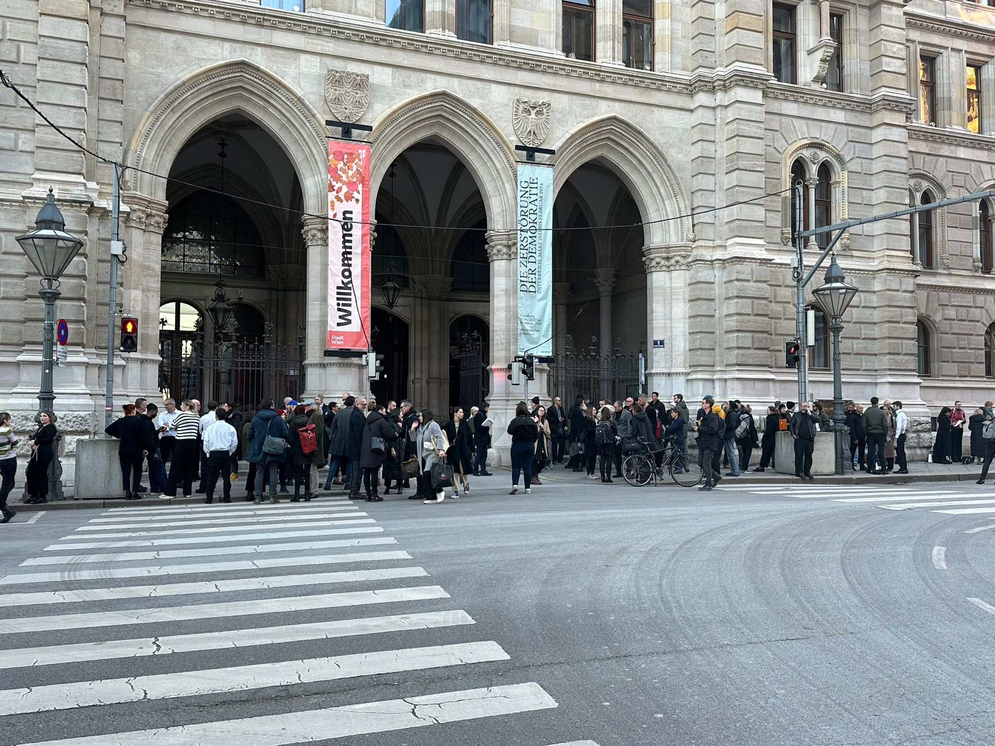 Rathaus-Evakuierung in Wien