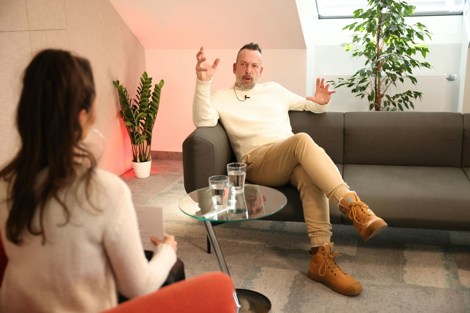 Robert Kratky stand <em>"Heute"</em>-Redakteurin Romina Colerus Rede und Antwort.