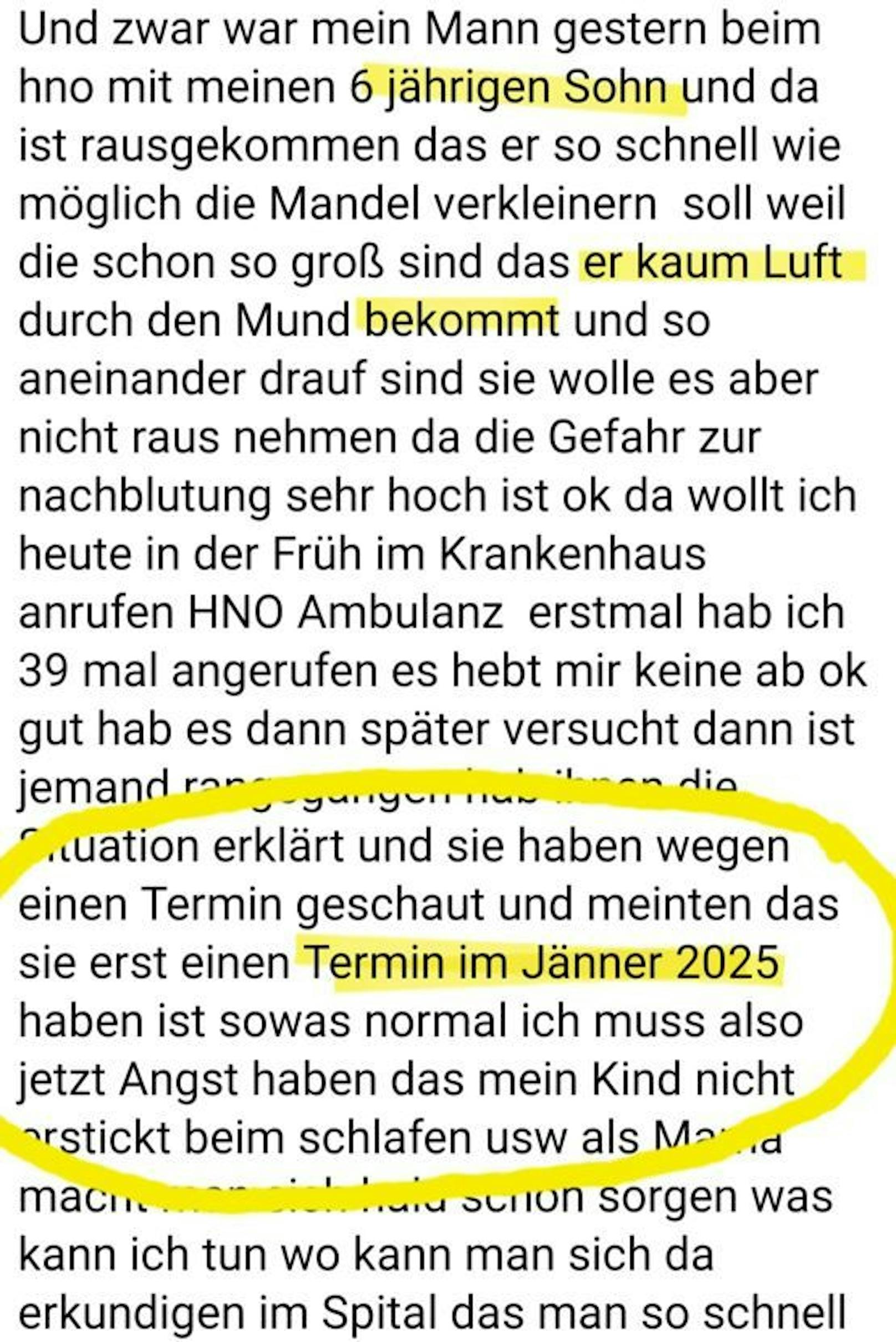 Die Eltern des Sechsjährigen suchten verzweifelt Rat auf Facebook.