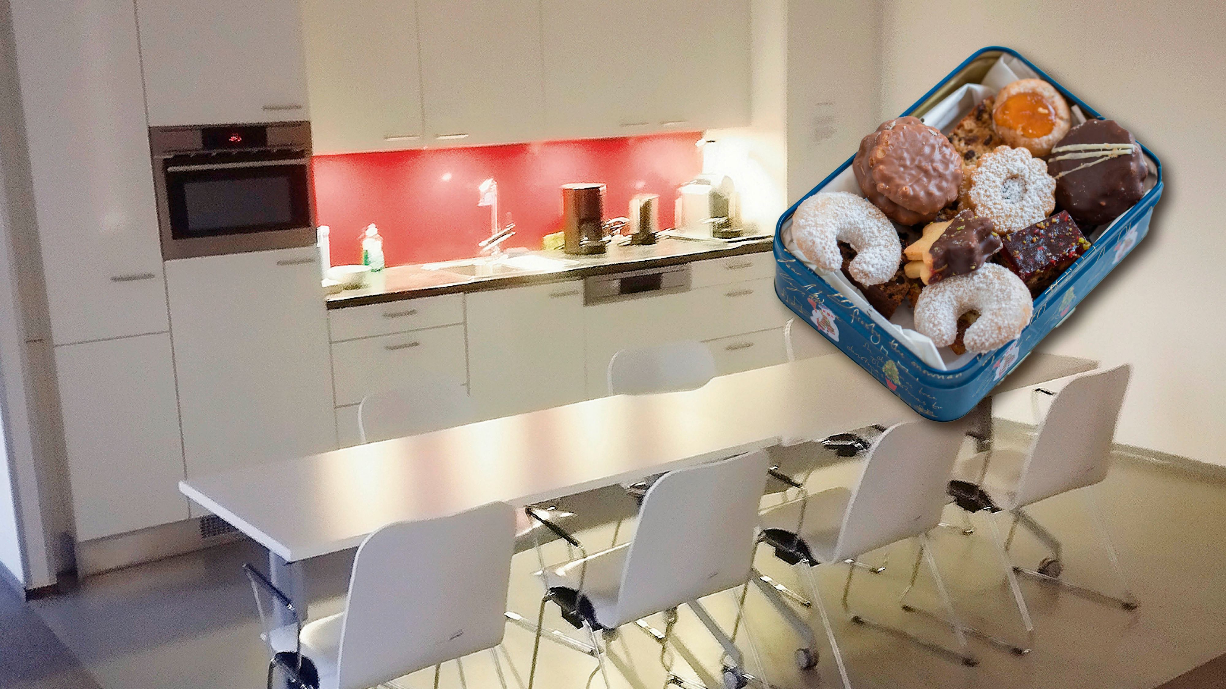 Kekse verschwanden aus dieser Teeküche im Finanzzentrum Wien-Mitte.
