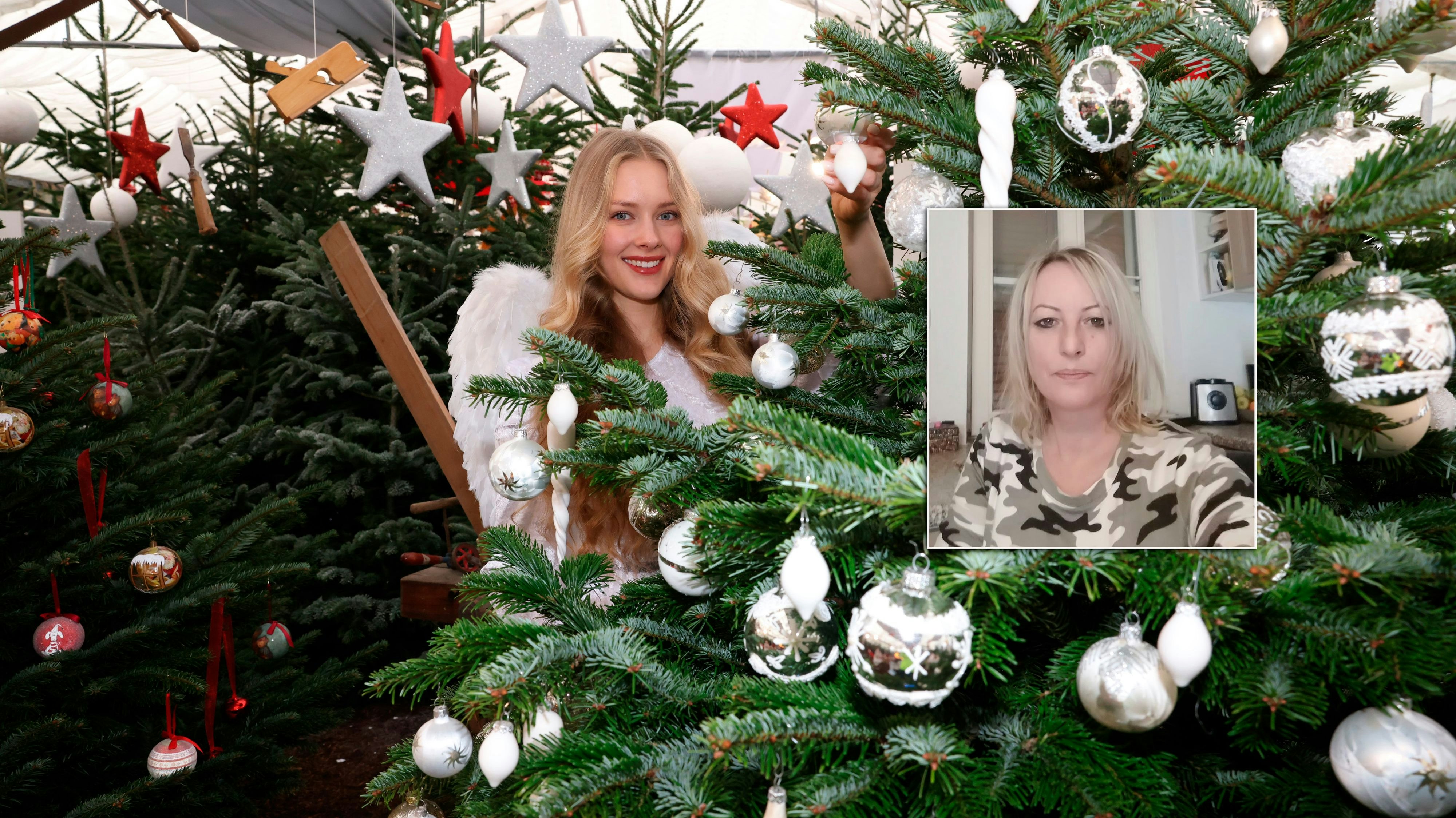 "Heute"-Christkind Alina beschert der Wiener Mama Claudia (r.) ein frohes Fest.