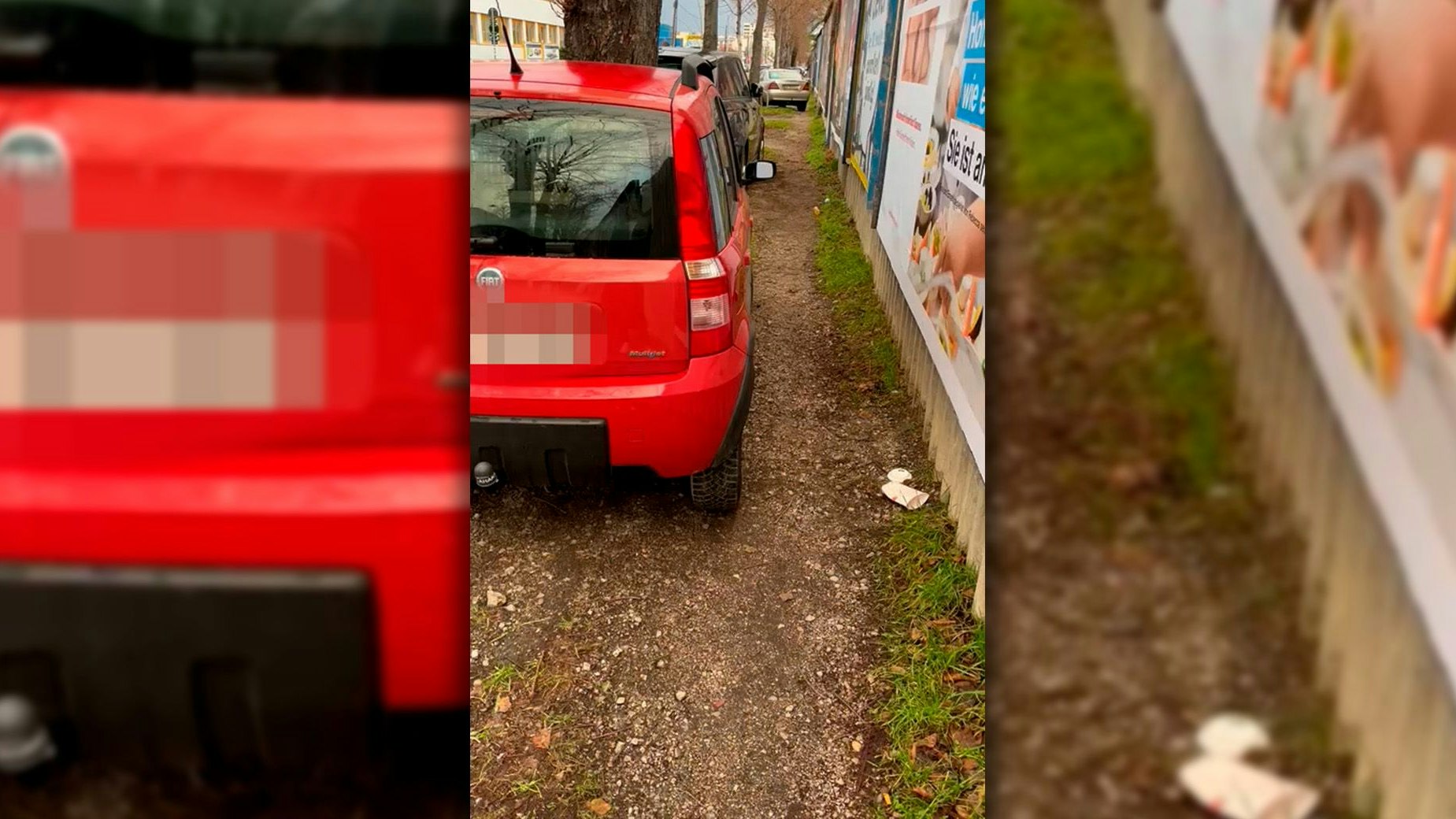 Diese Schotterfläche soll eine Wiese sein.