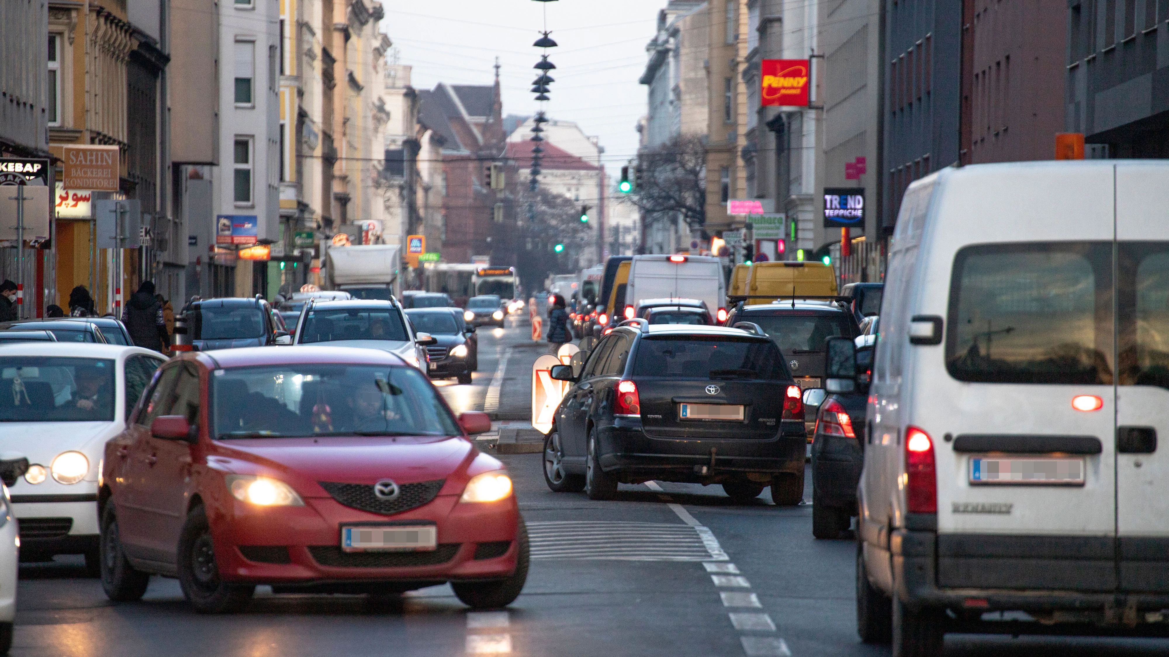 In Wien ist mit Staus zu rechnen.