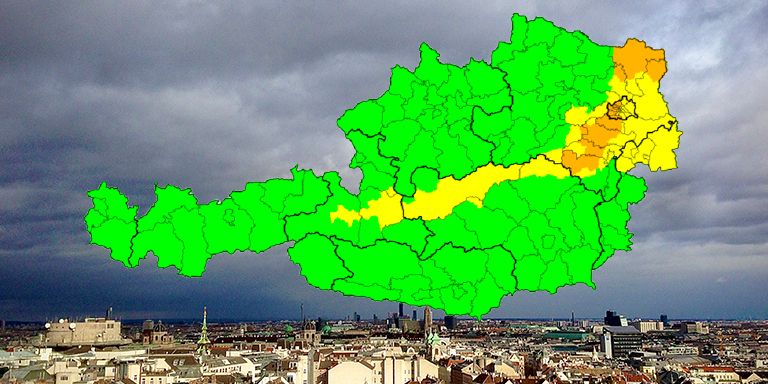 Ein Sturm zieht am Mittwoch über die Bundeshauptstadt.