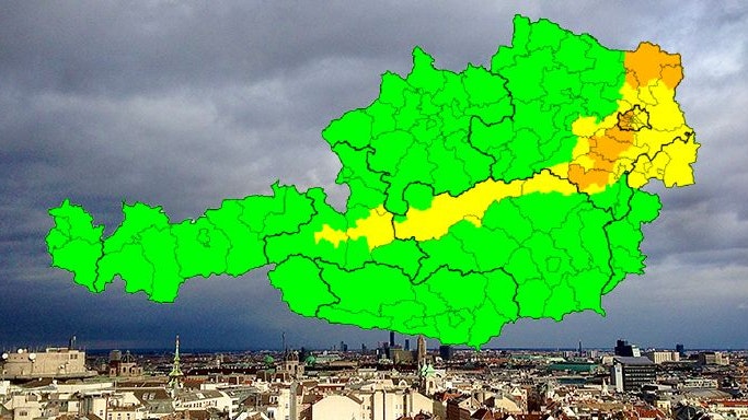 Ein Sturm zieht am Mittwoch über die Bundeshauptstadt.