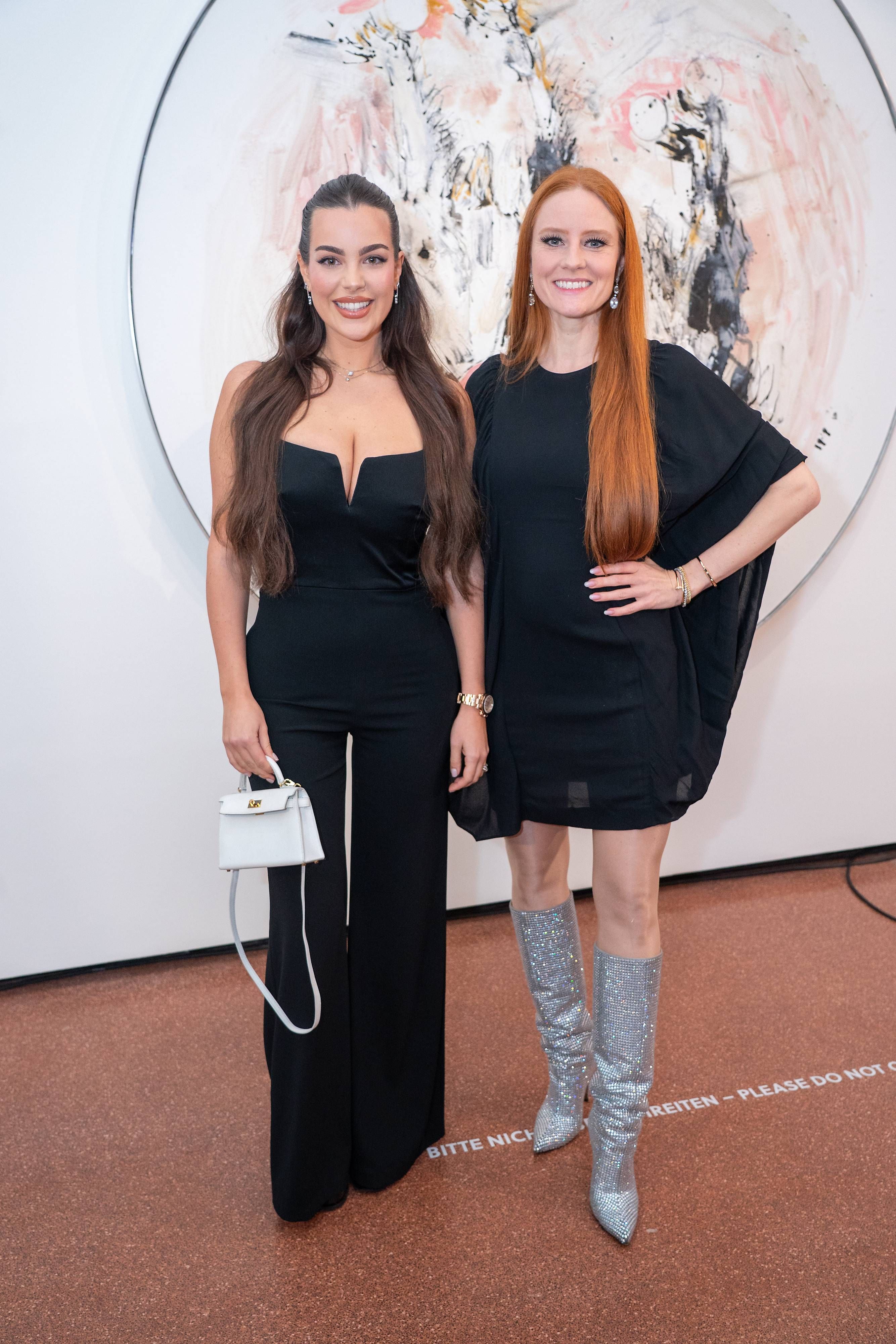 Die Topmodels Nadine Mirada und Barbara Meier.