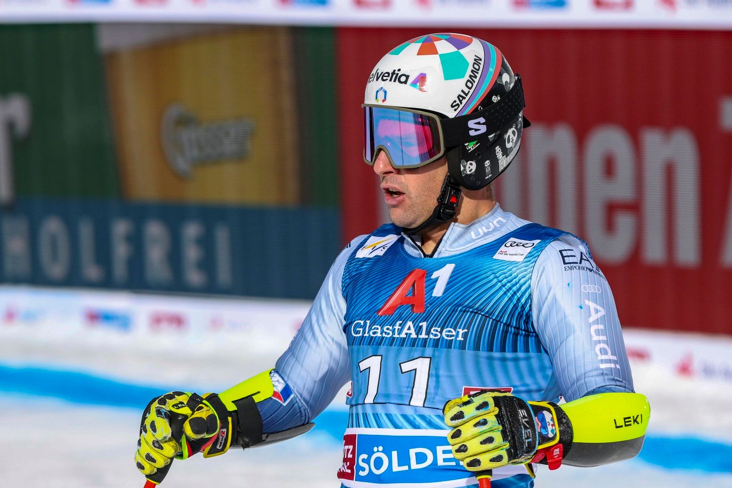 Ski-Star Luca de Aliprandini legt sich mit dem Verband an. 