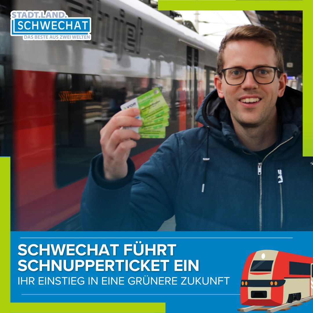 Das Schnupperticket gibt's ab 1. Jänner 2024 in Schwechat.