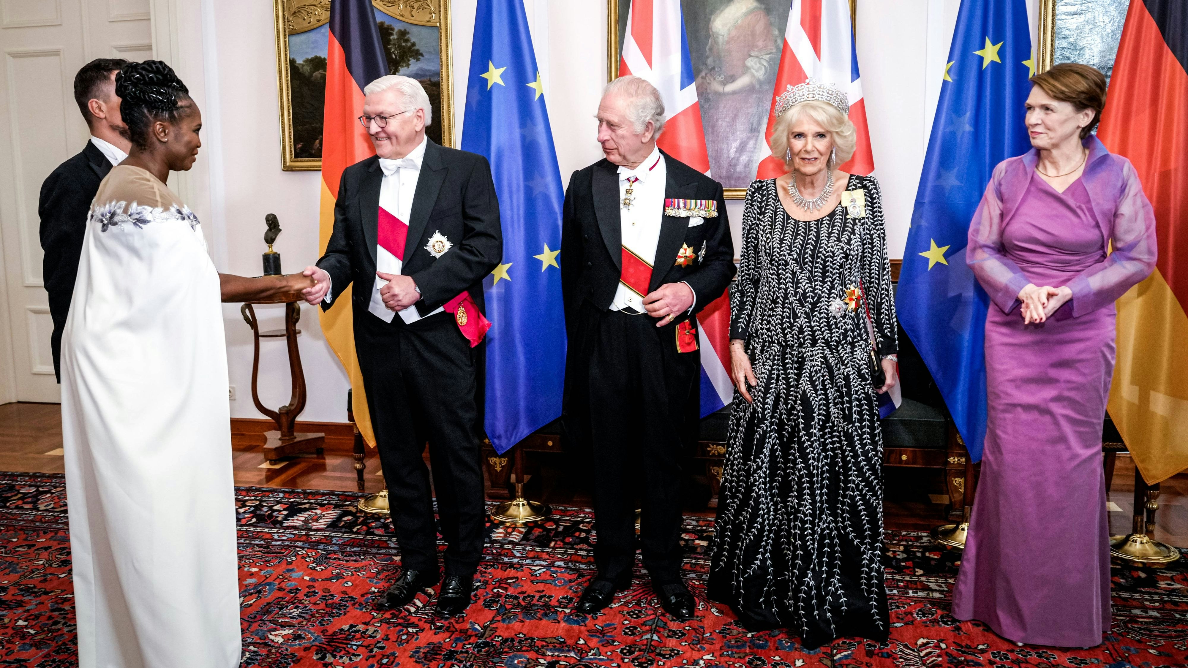 Beim Staatsbankett traf Motsi Mabuse auf Charles und Camilla