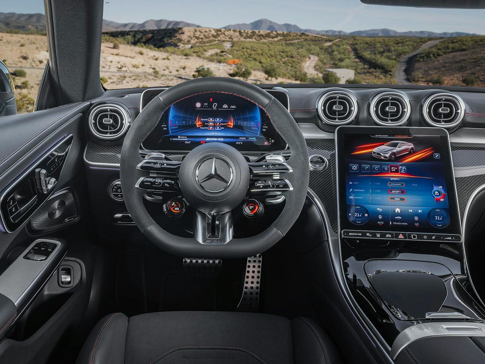 Modernes Cockpit mit sportlichem Touch