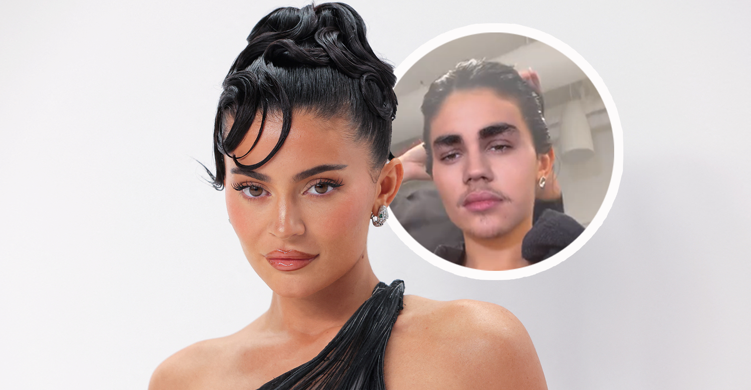 Kylie lieferte in dem Video ihre beste Bieber-Imitation ab.