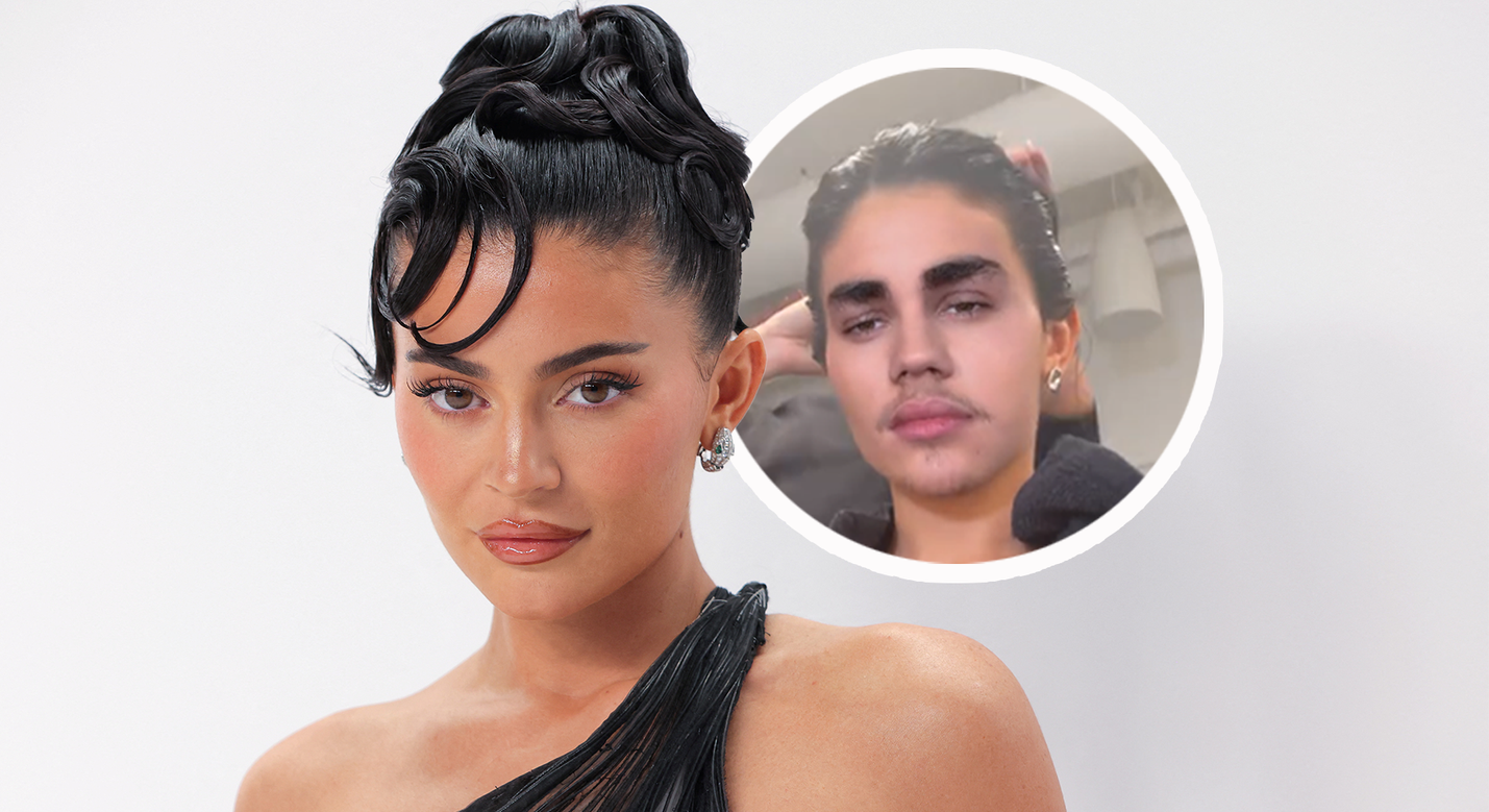 Kylie lieferte in dem Video ihre beste Bieber-Imitation ab.