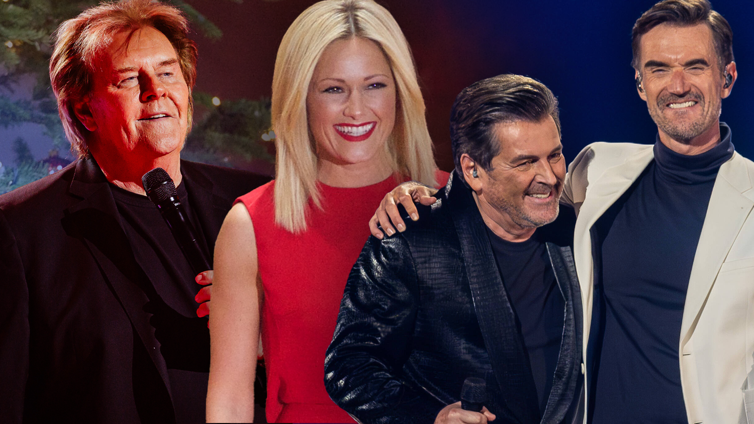 Howard Carpendale, Helene Fischer, Thomas Anders und Florian Silbereisen sind nur einige der Schlagerstars, die weihnachtliche Töne von sich geben.
