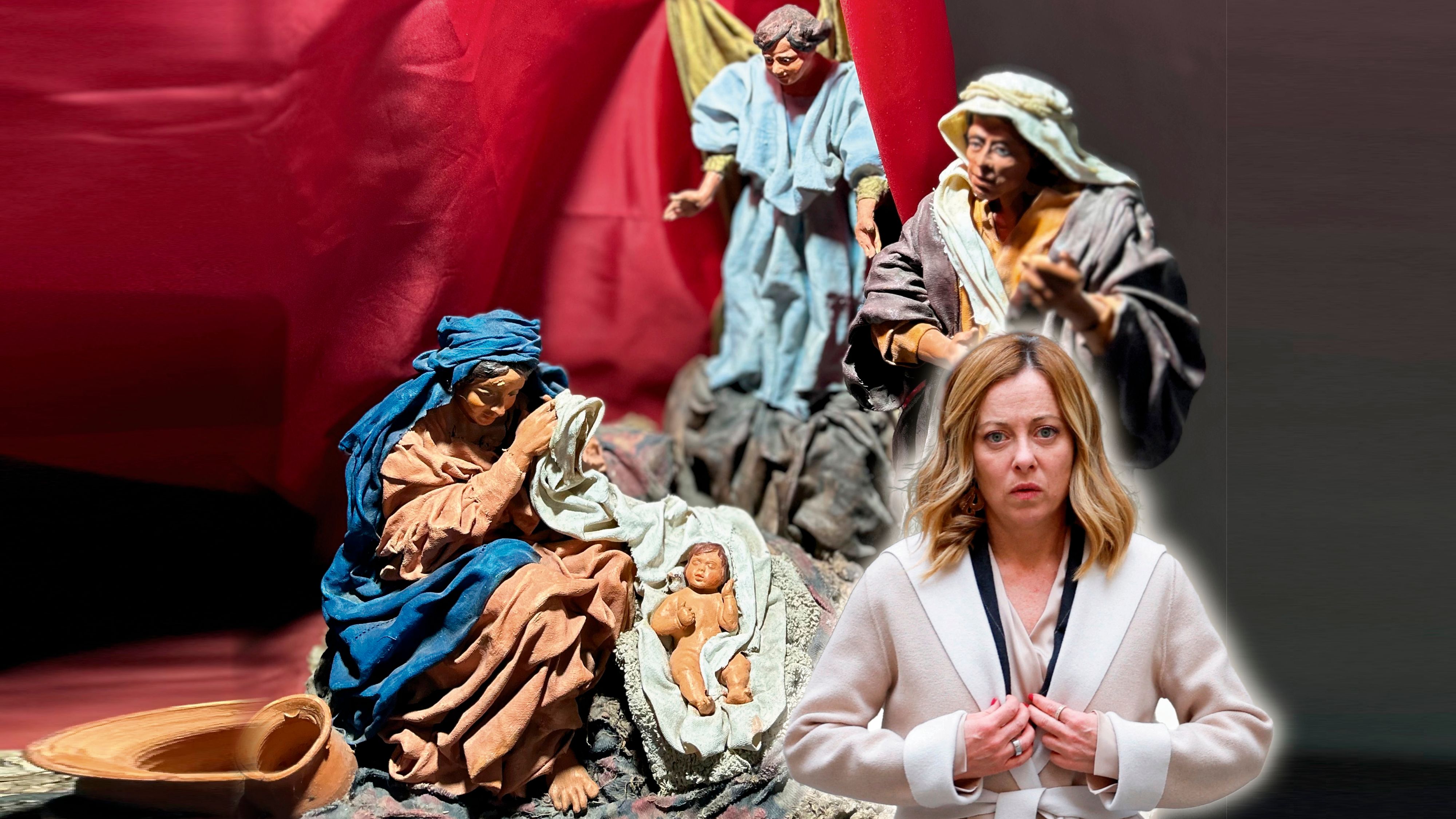 Weihnachten in Gefahr? Italiens Rechtsregierung mit Premierministerin Giorgia Melioni schreibt Schulen Krippen vor.