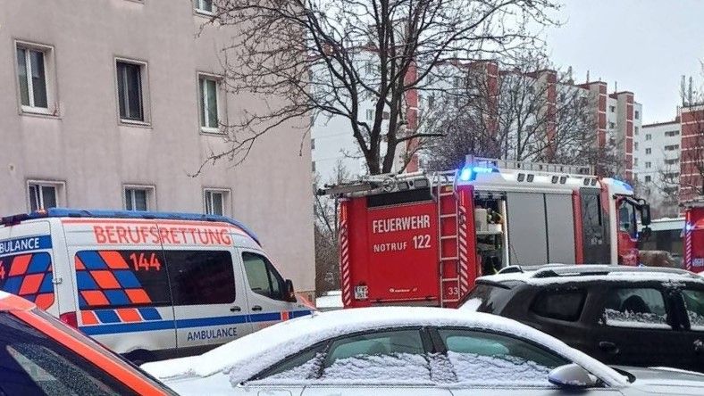 Großer Feuerwehreinsatz in der Rothenburgstraße in Wien-Meidling.